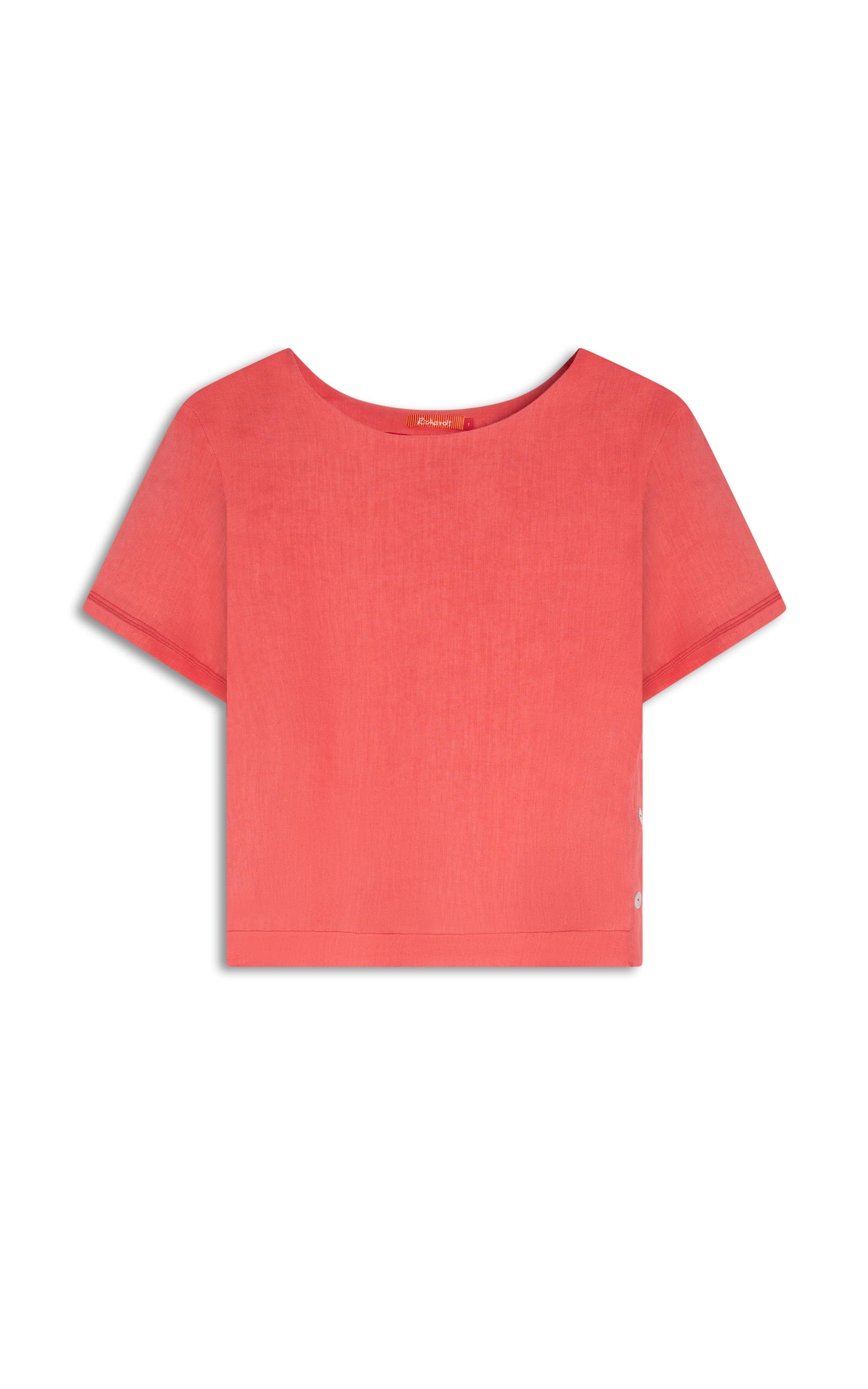 Blusa  Puro Linho Tannie Coral