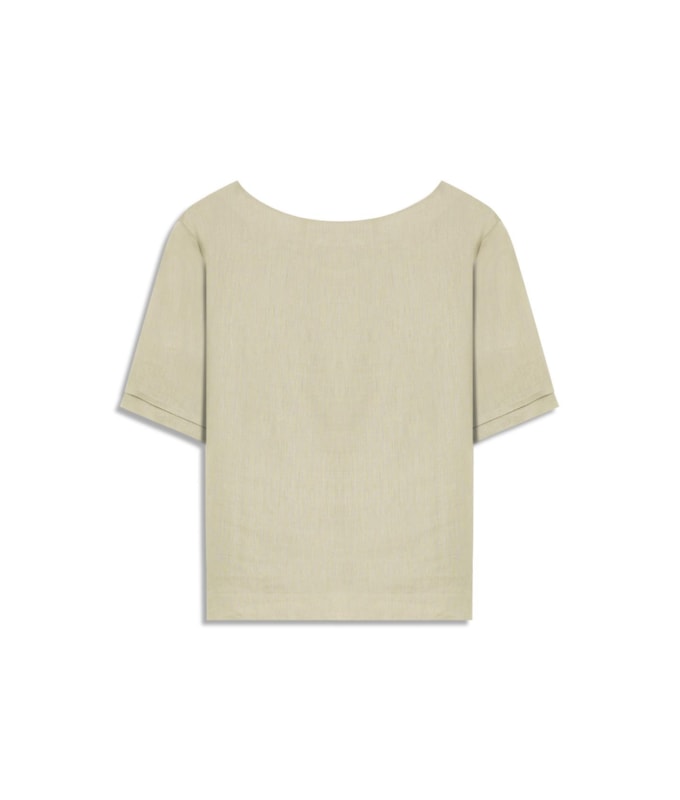 Blusa  Puro Linho Tannie Havana