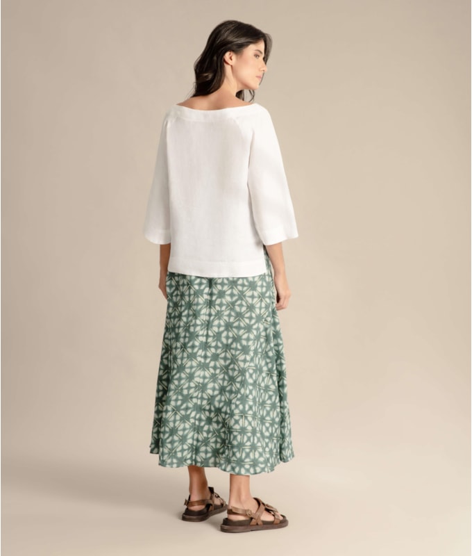 Blusa  Puro Linho  Tilia Branco