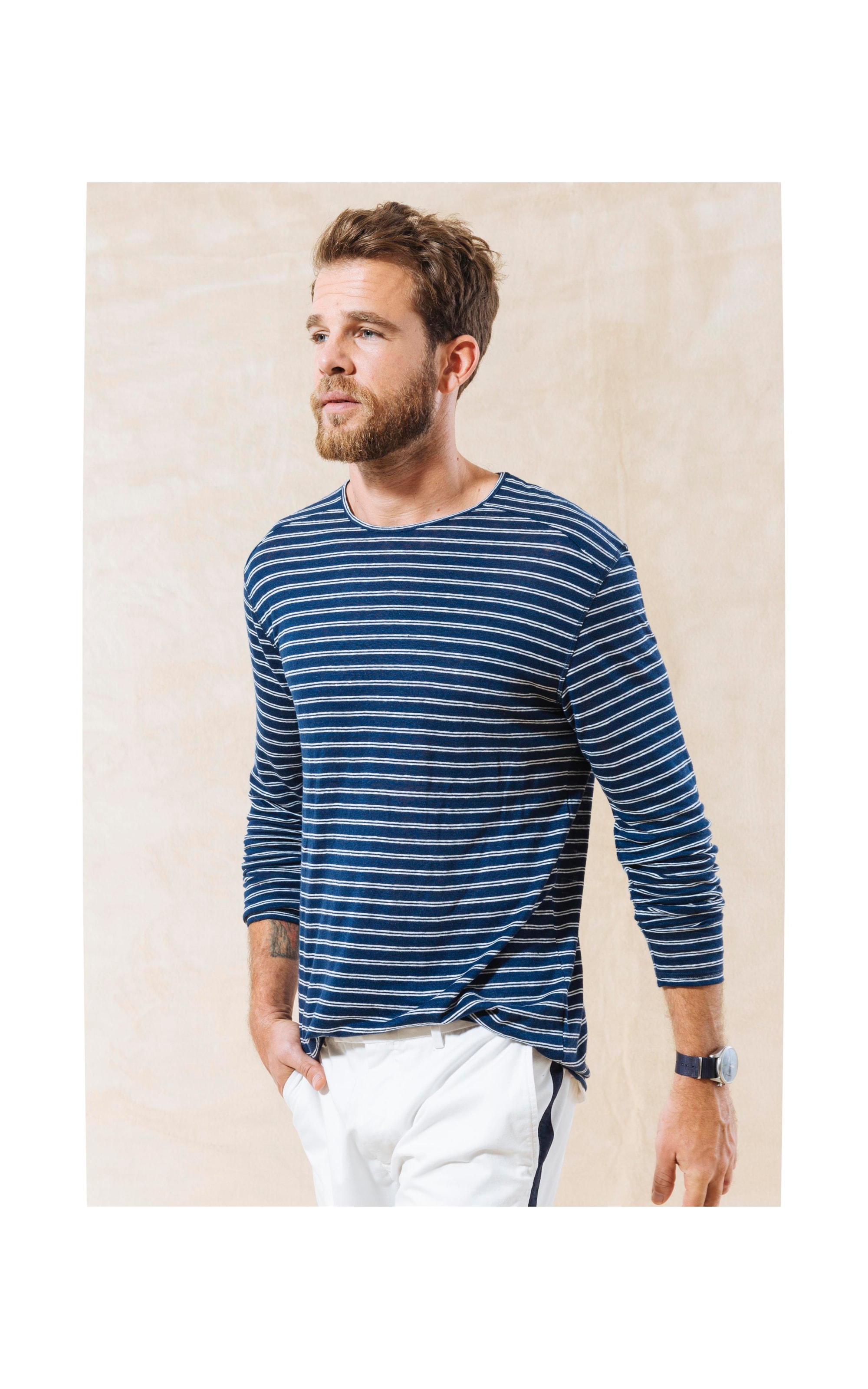 Blusa  Puro Linho Tucuns Azul Marinho