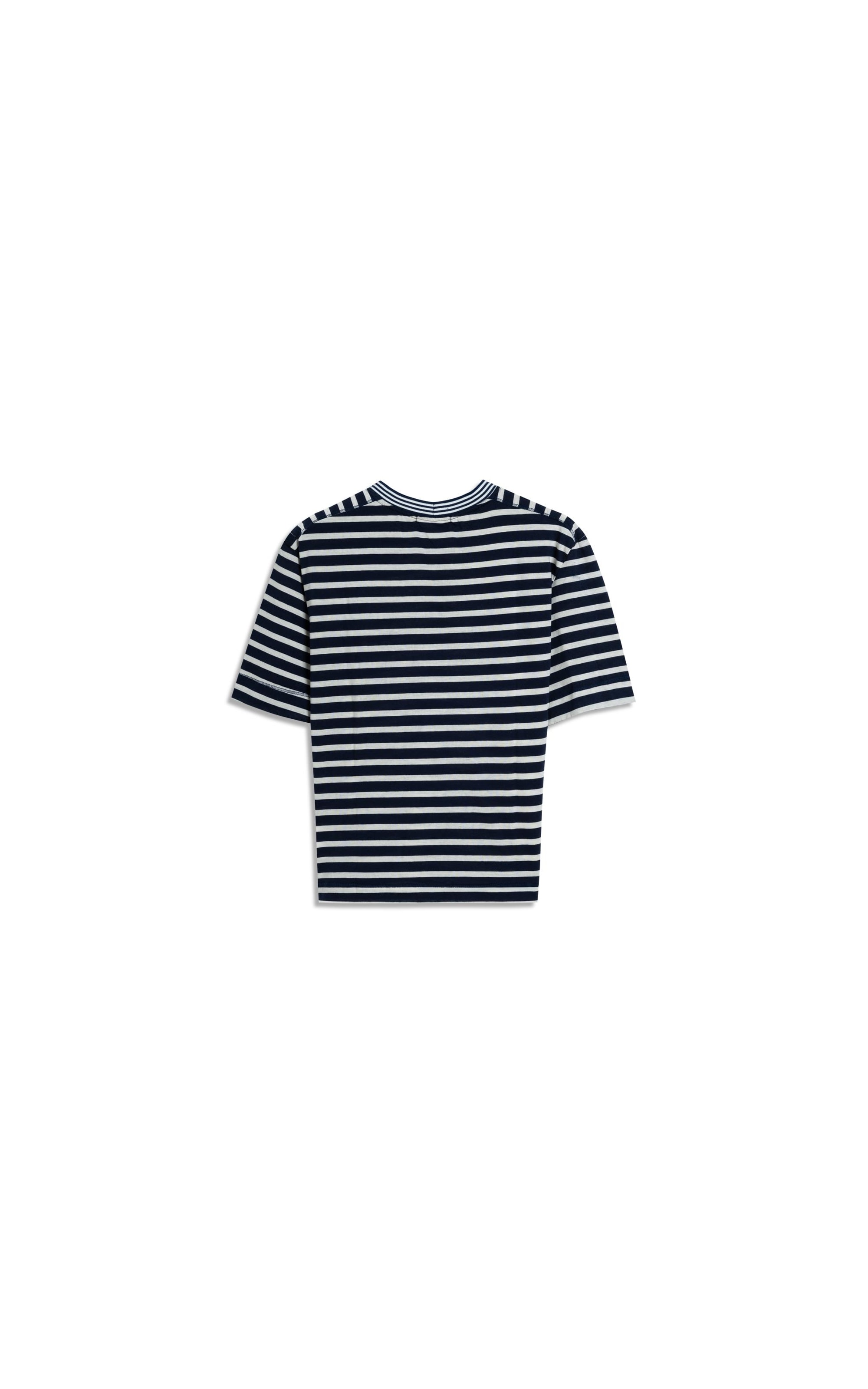 Blusa Rina Mangia Listrada Retilínea Marinho