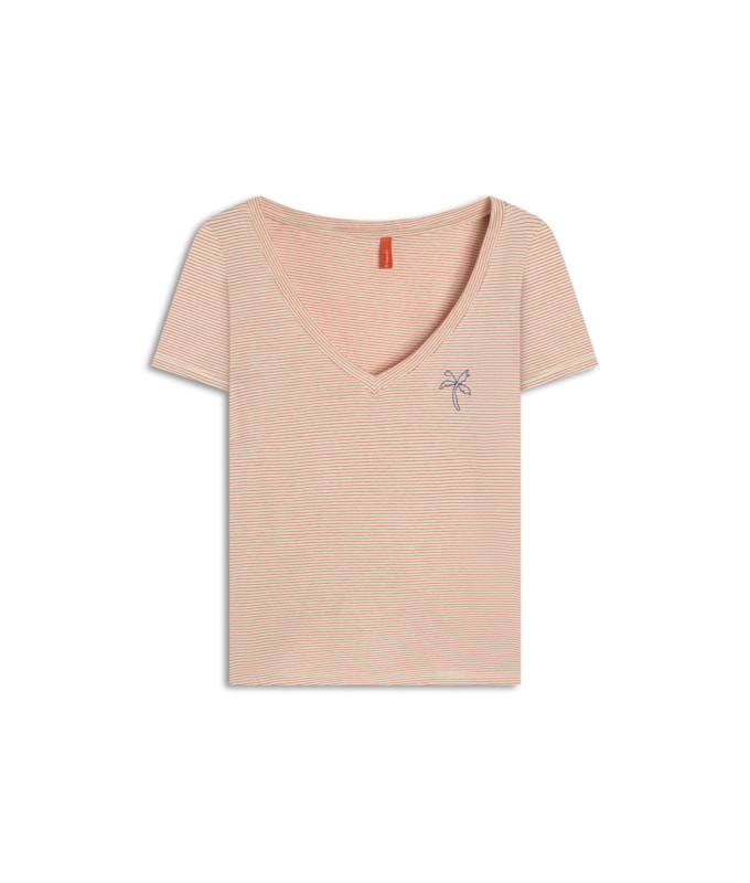 Blusa Rubi Decote v Listrada Vermelho