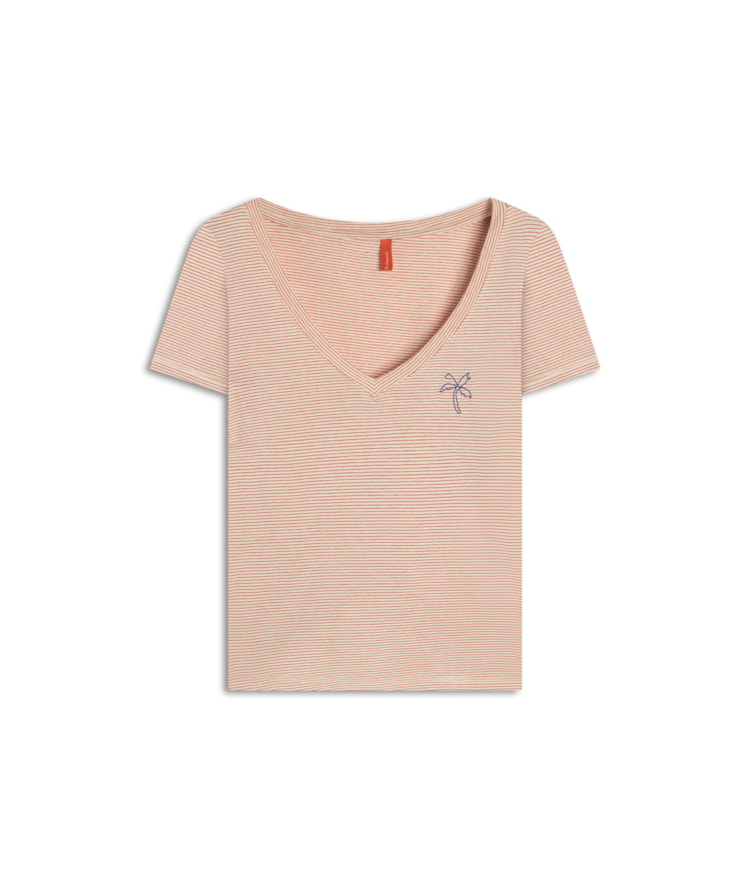 Blusa Rubi Decote v Listrada Vermelho