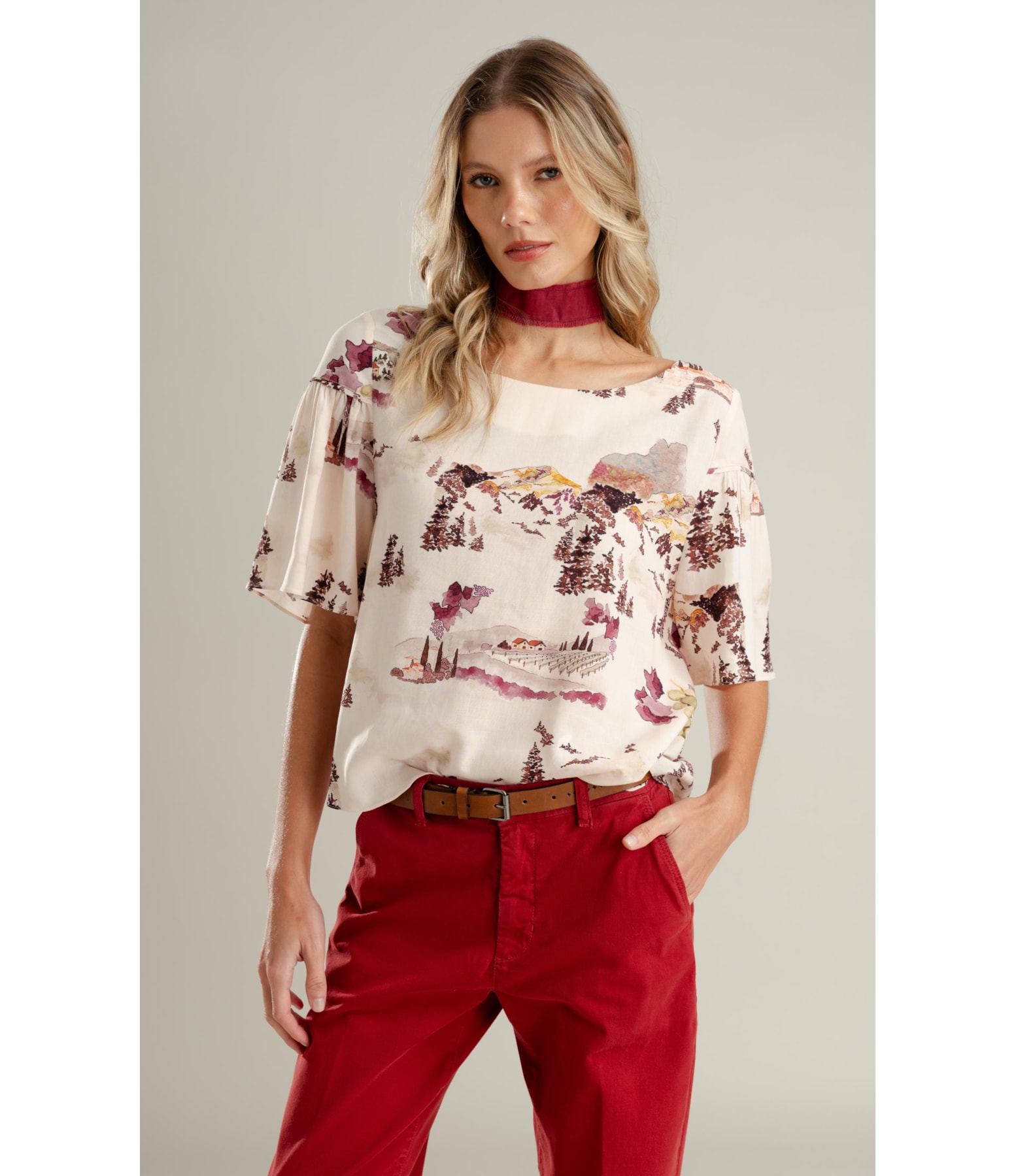 Blusa Serena Vineyard Linho Blend Natural