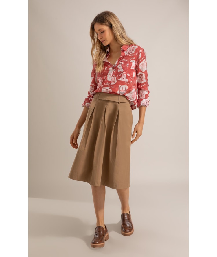 Blusa Sicilia Viaggio Algodao Vermelho