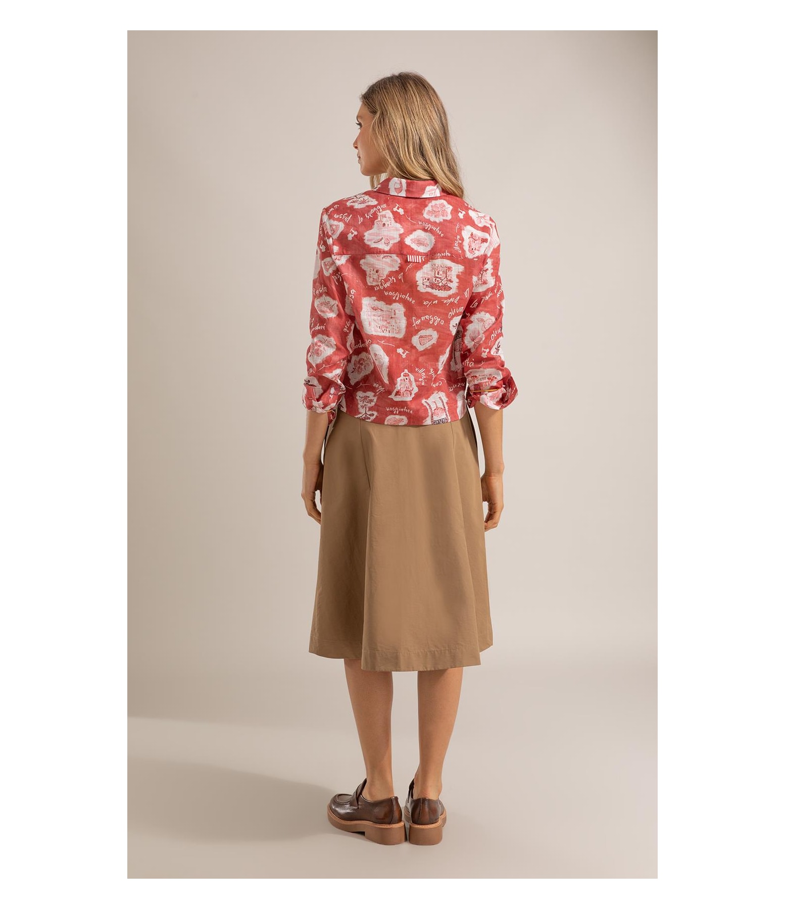 Blusa Sicilia Viaggio Algodao Vermelho