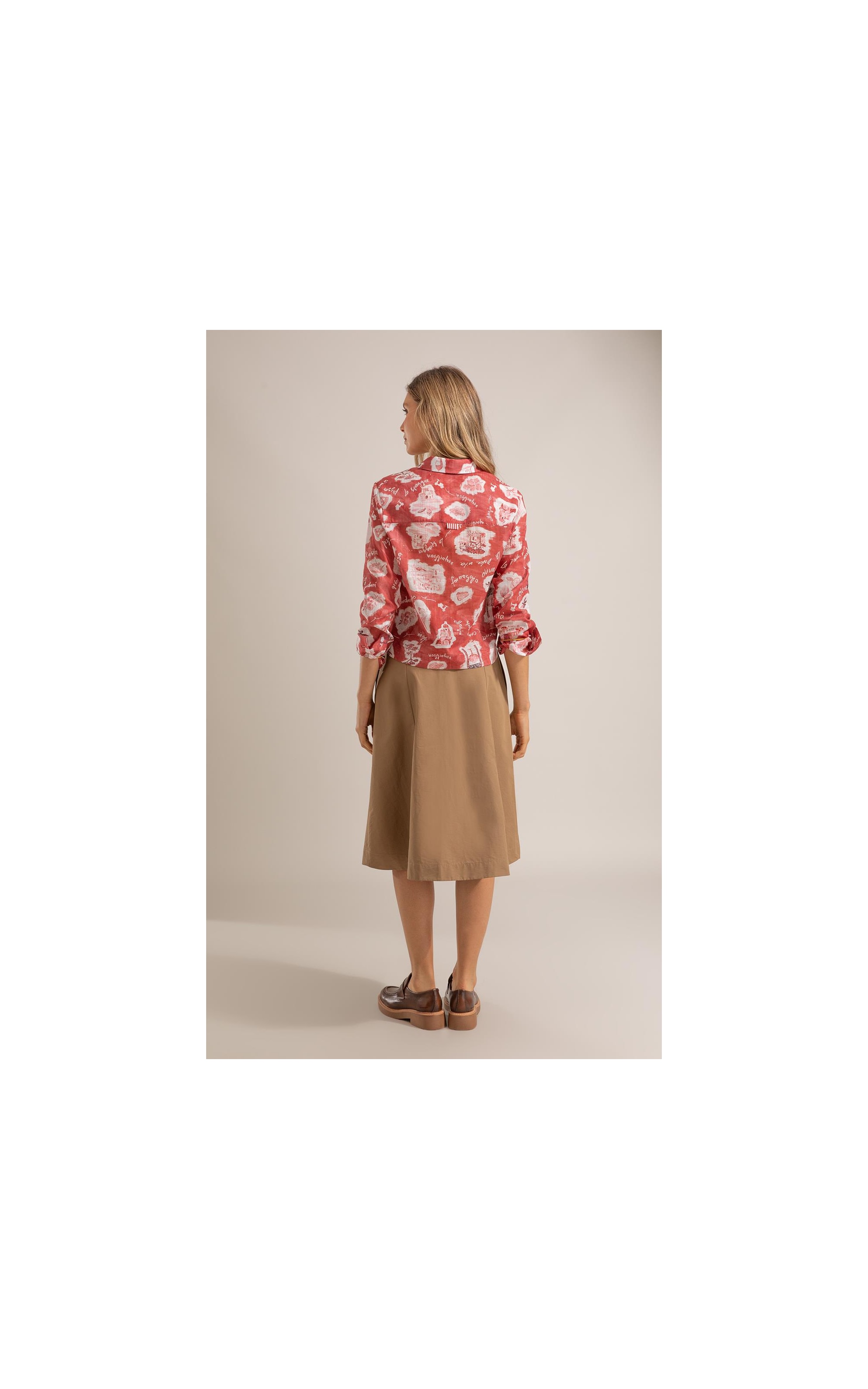 Blusa Sicilia Viaggio Algodao Vermelho