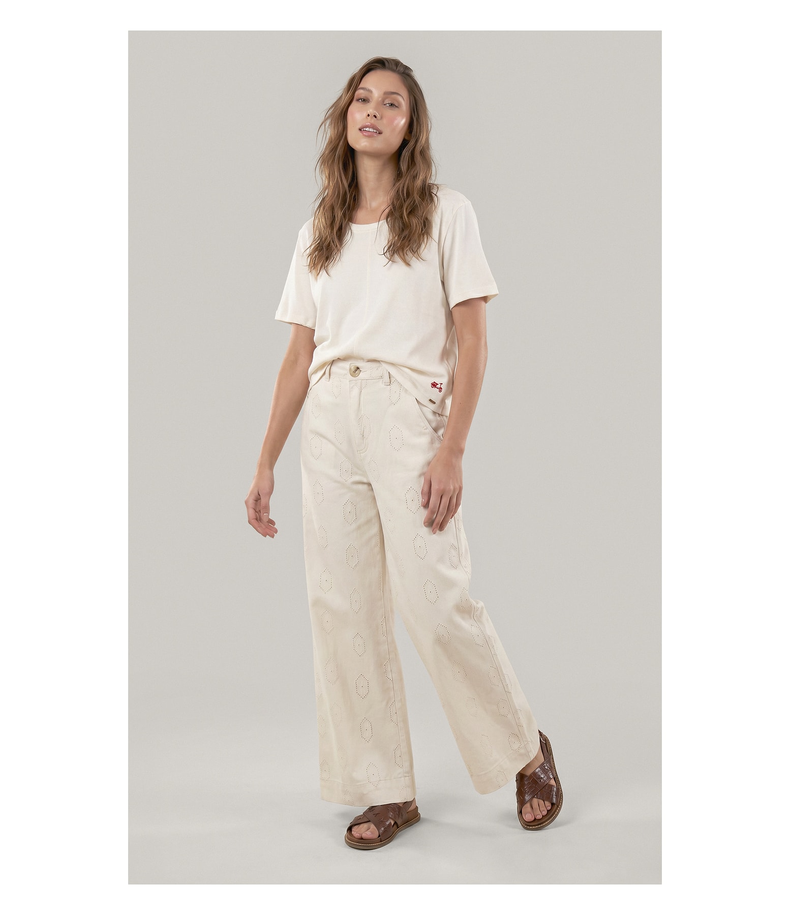 Blusa Siena Bordado Lambreta Lisa Mc Branco