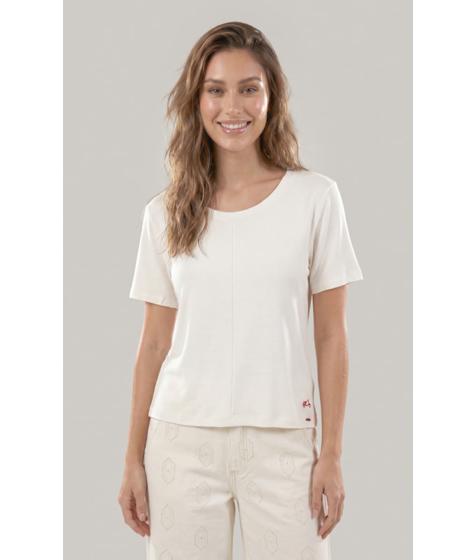 Blusa Siena Bordado Lambreta Lisa Mc Branco