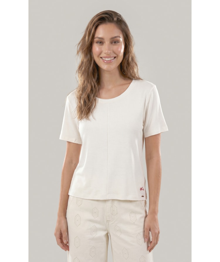 Blusa Siena Bordado Lambreta Lisa Mc Branco