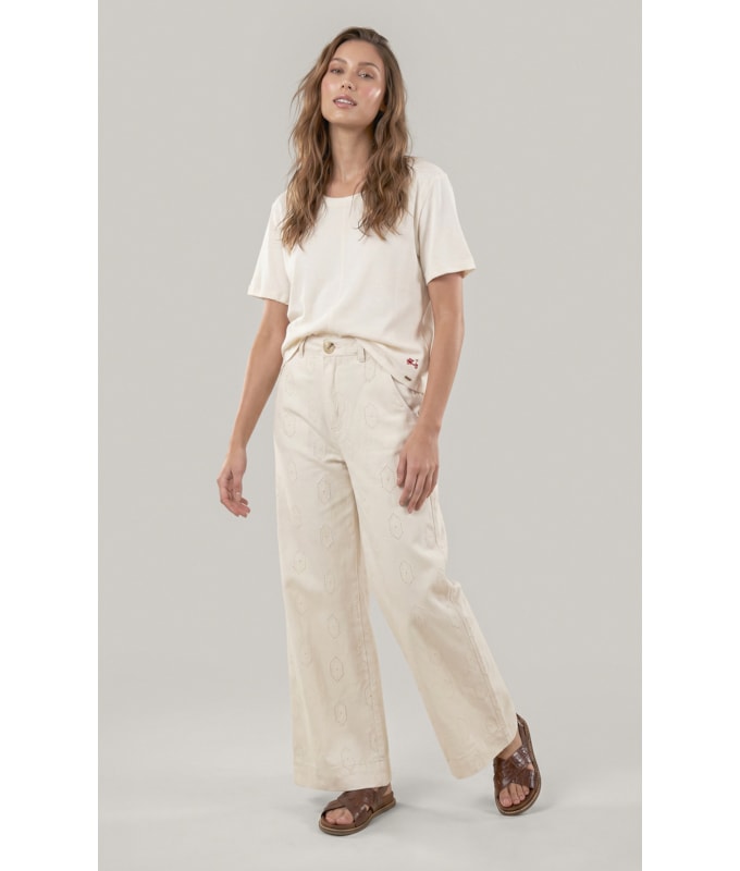 Blusa Siena Bordado Lambreta Lisa Mc Branco