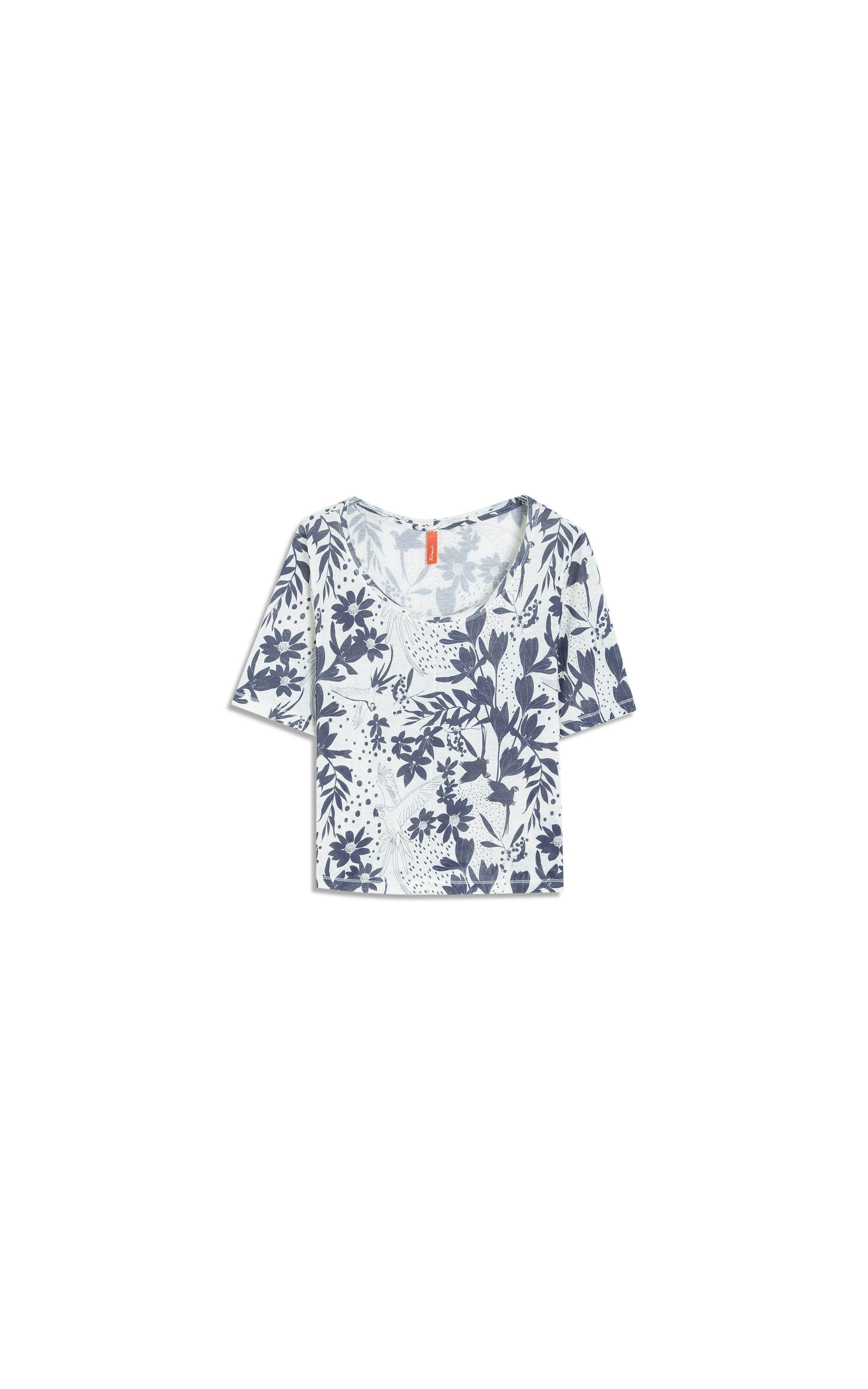 Blusa Siena Estampa Arara Lb Marinho