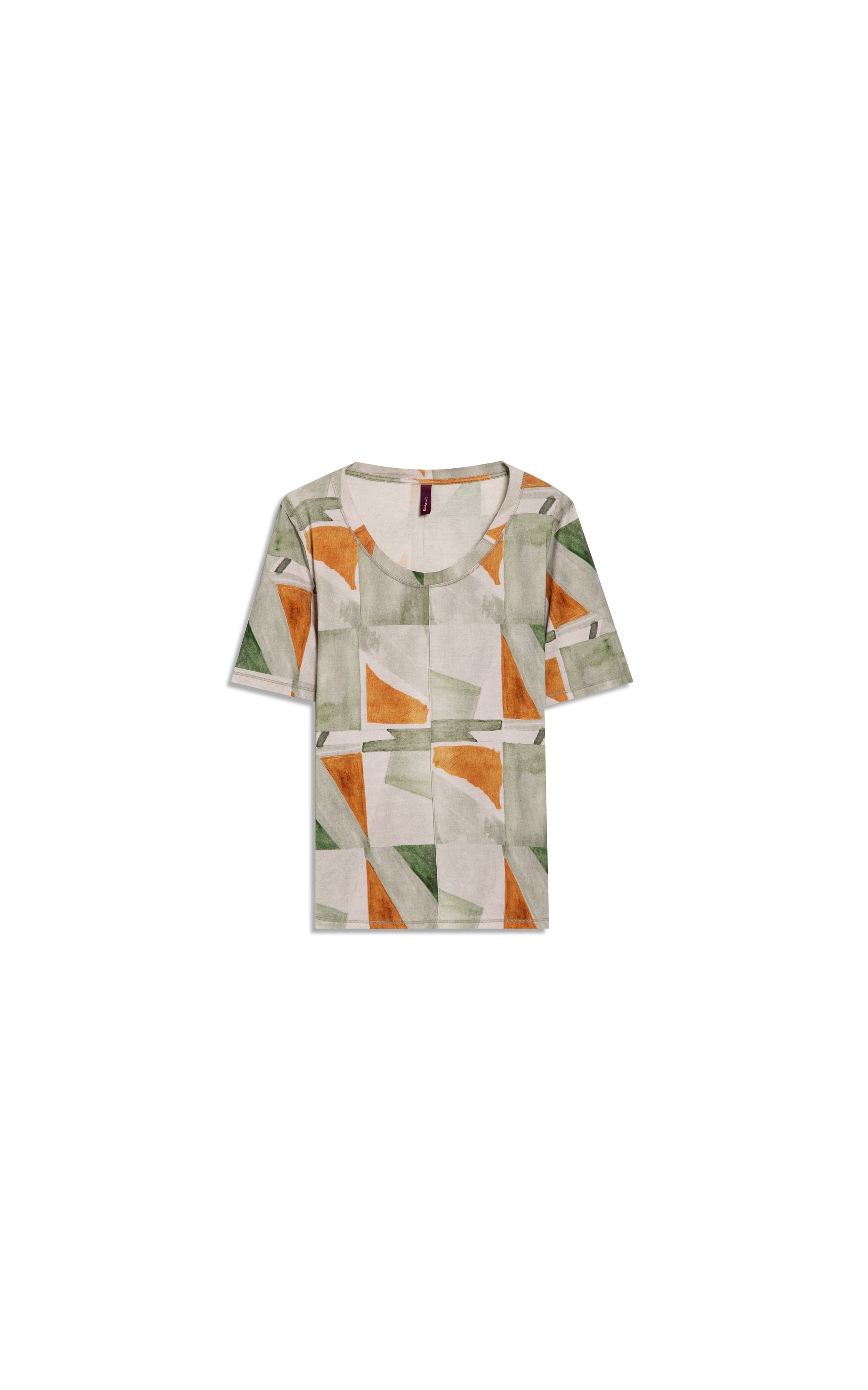 Blusa Siena Estampa Mosaico Verde Army