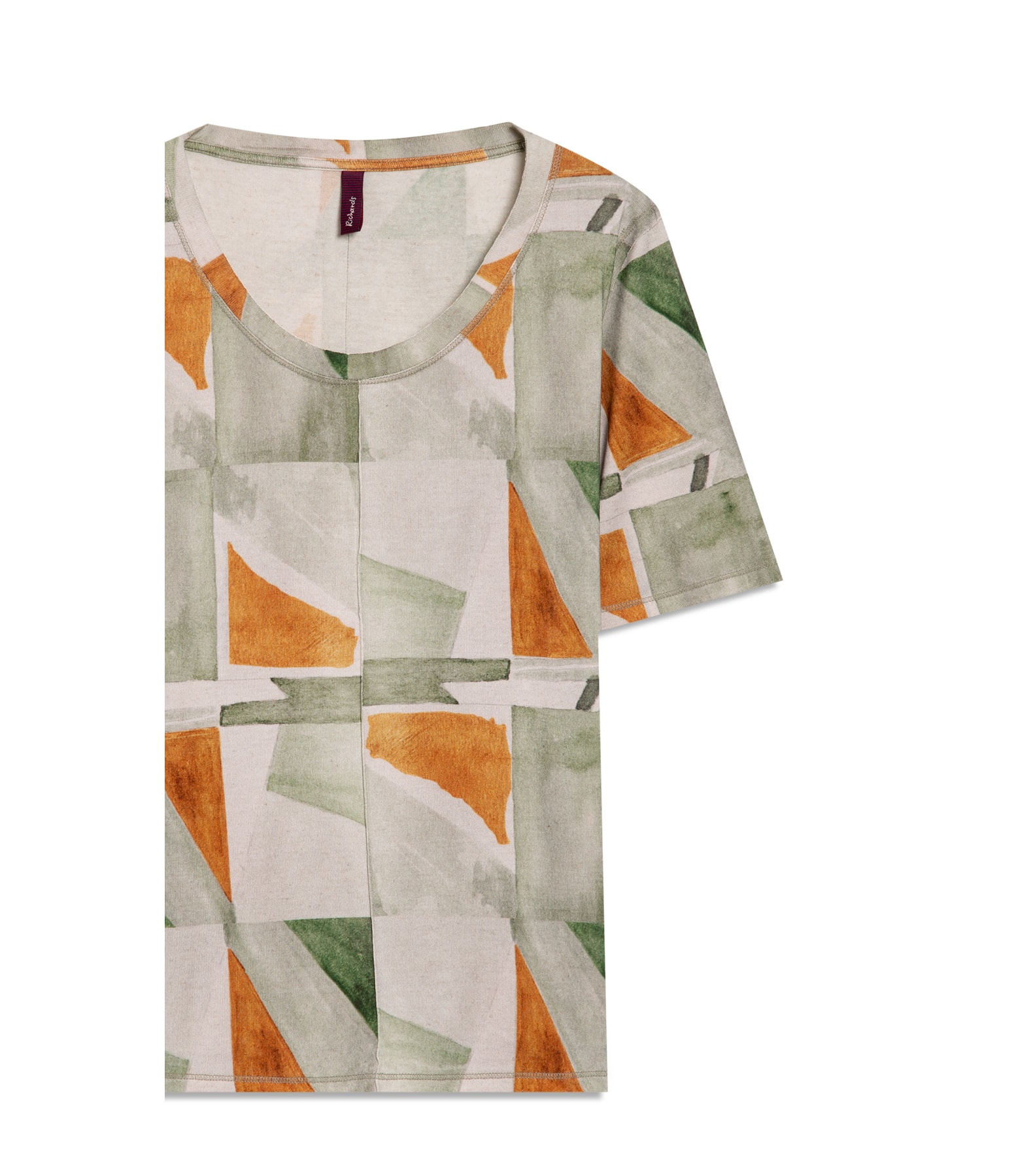 Blusa Siena Estampa Mosaico Verde Army