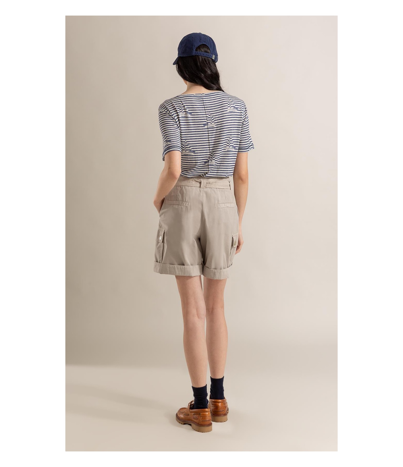 Blusa Siena Estampa Sailer Stripes Lb Marinho