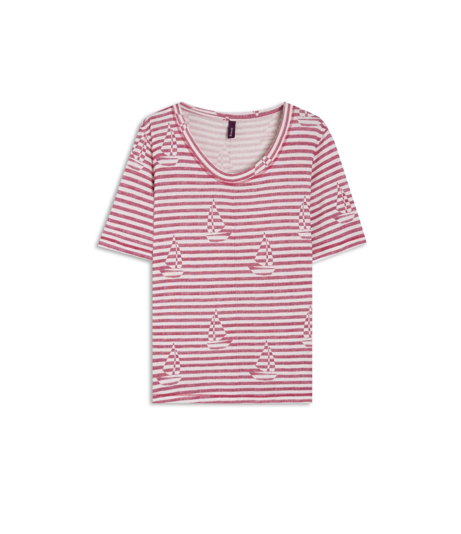 Blusa Siena Estampa Sailer Stripes Lb Vermelho