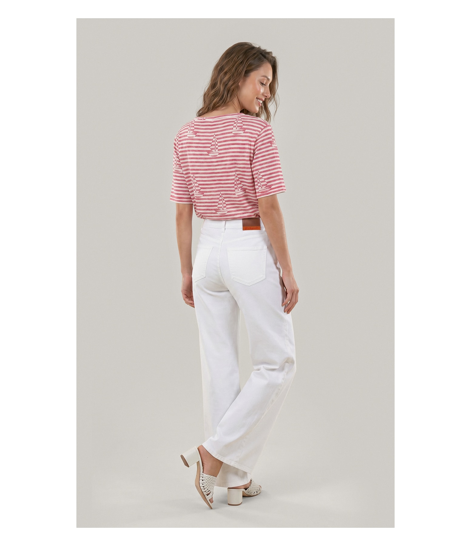 Blusa Siena Estampa Sailer Stripes Lb Vermelho