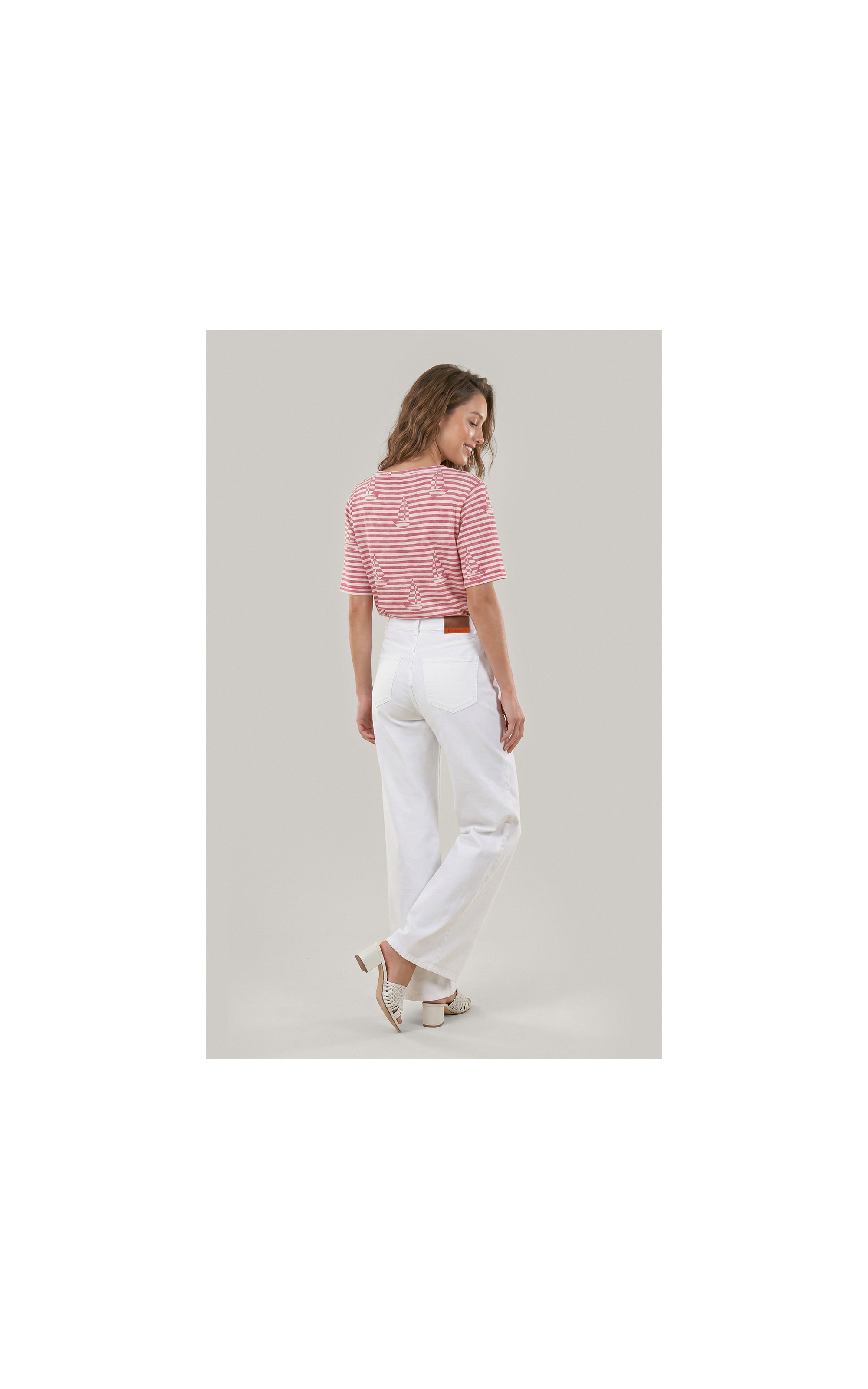 Blusa Siena Estampa Sailer Stripes Lb Vermelho