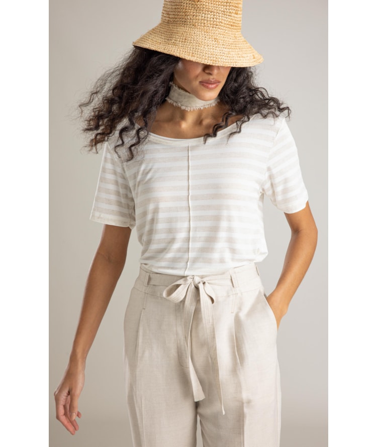 Blusa Siena Listrada  Lb Off White