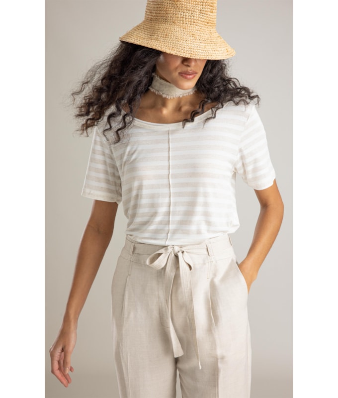 Blusa Siena Listrada  Lb Off White