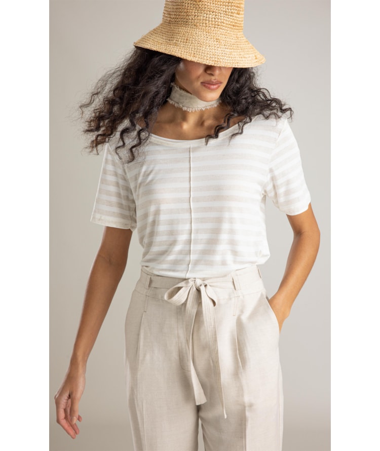 Blusa Siena Listrada  Lb Off White