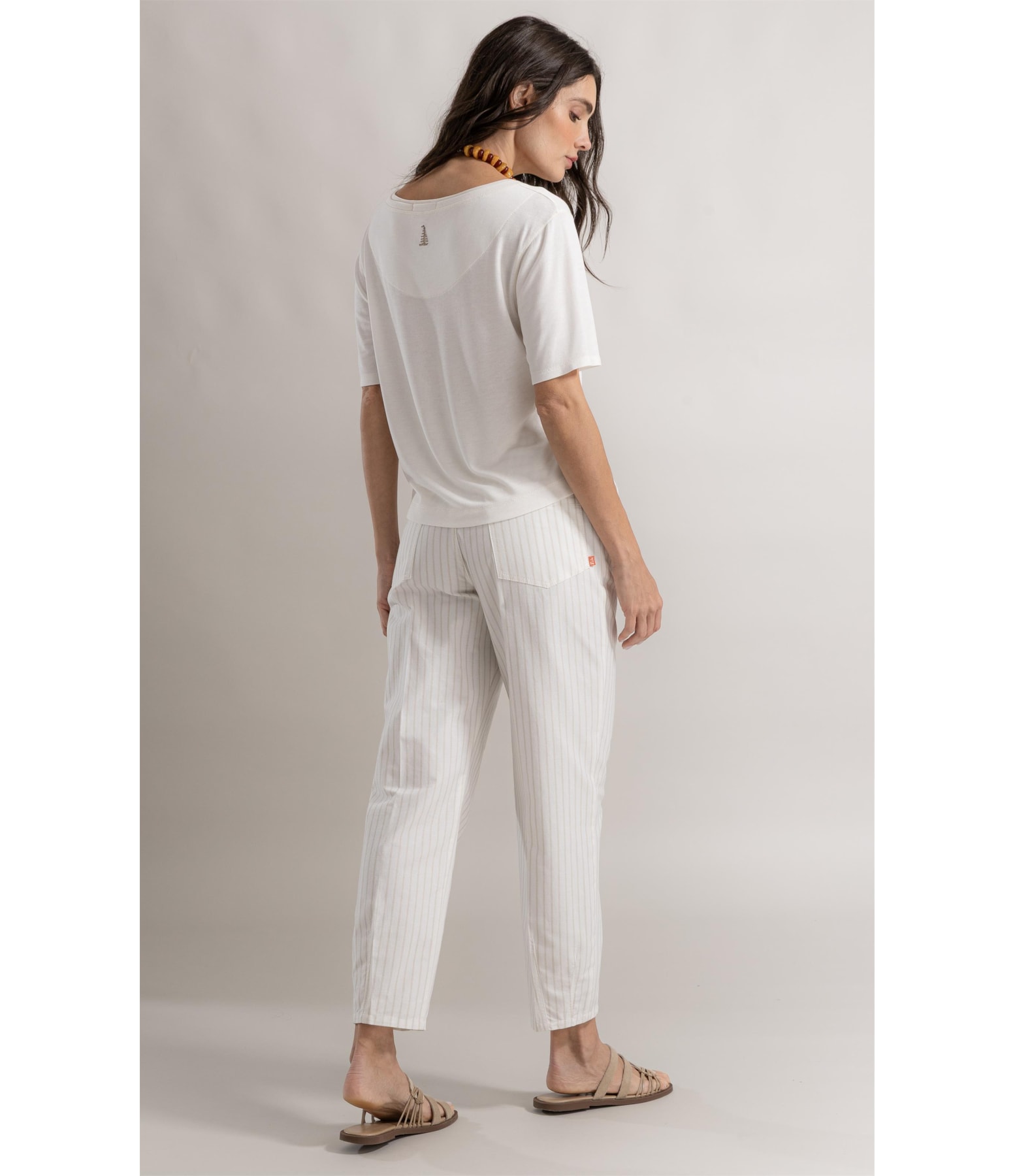 Blusa Siena Stripes Boat Branco