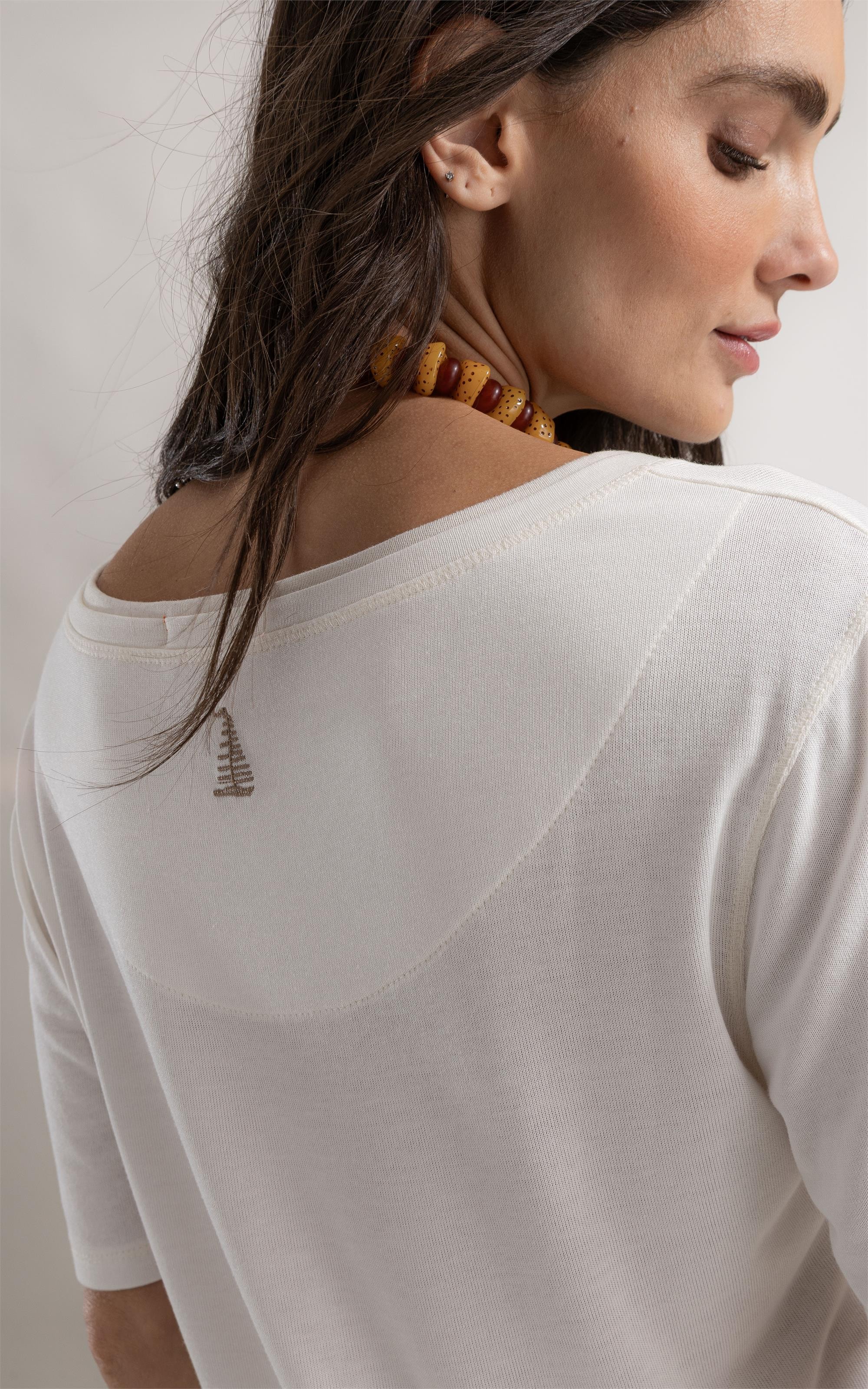 Blusa Siena Stripes Boat Branco