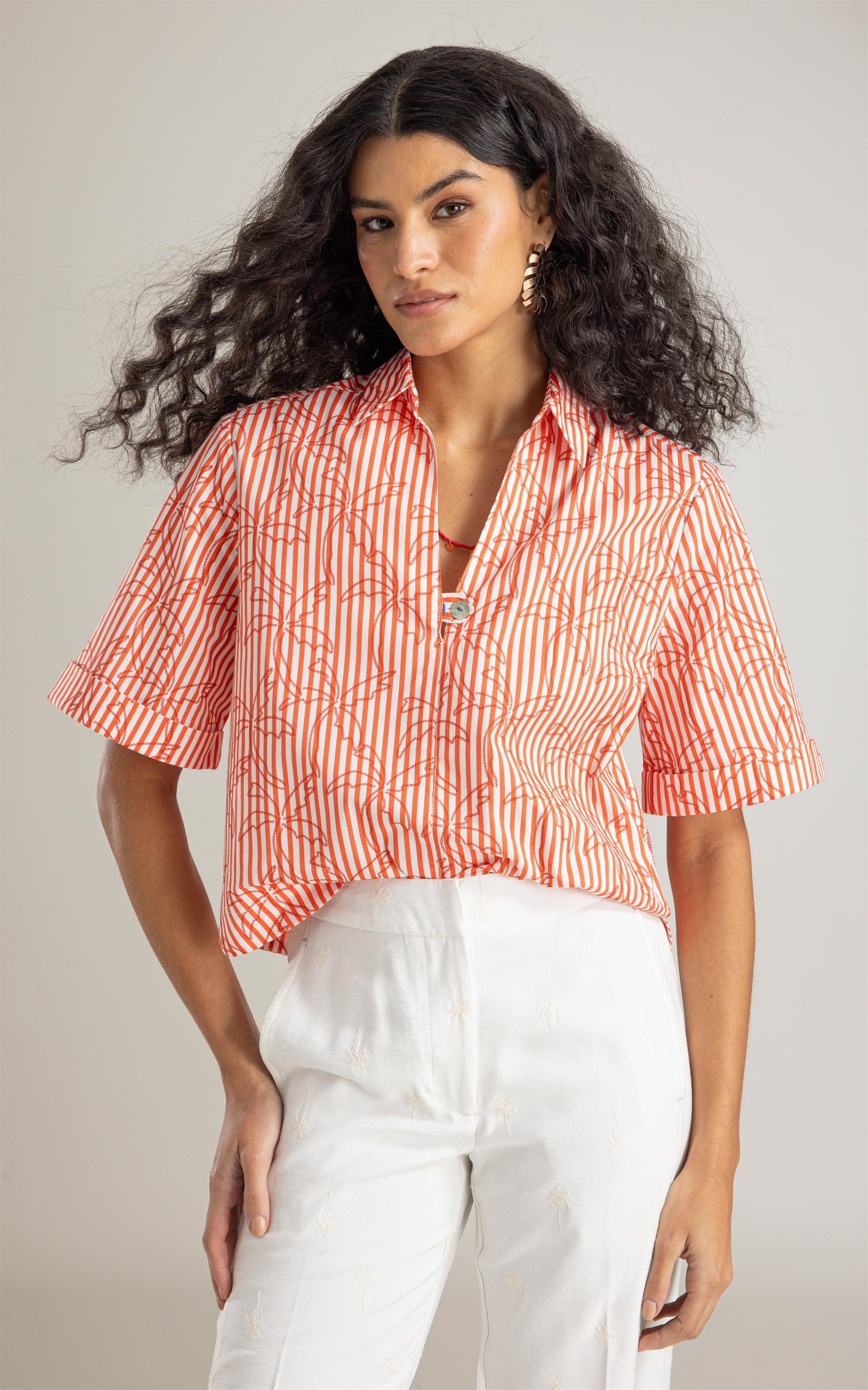 Blusa Sope Listrado Palmers Vermelho