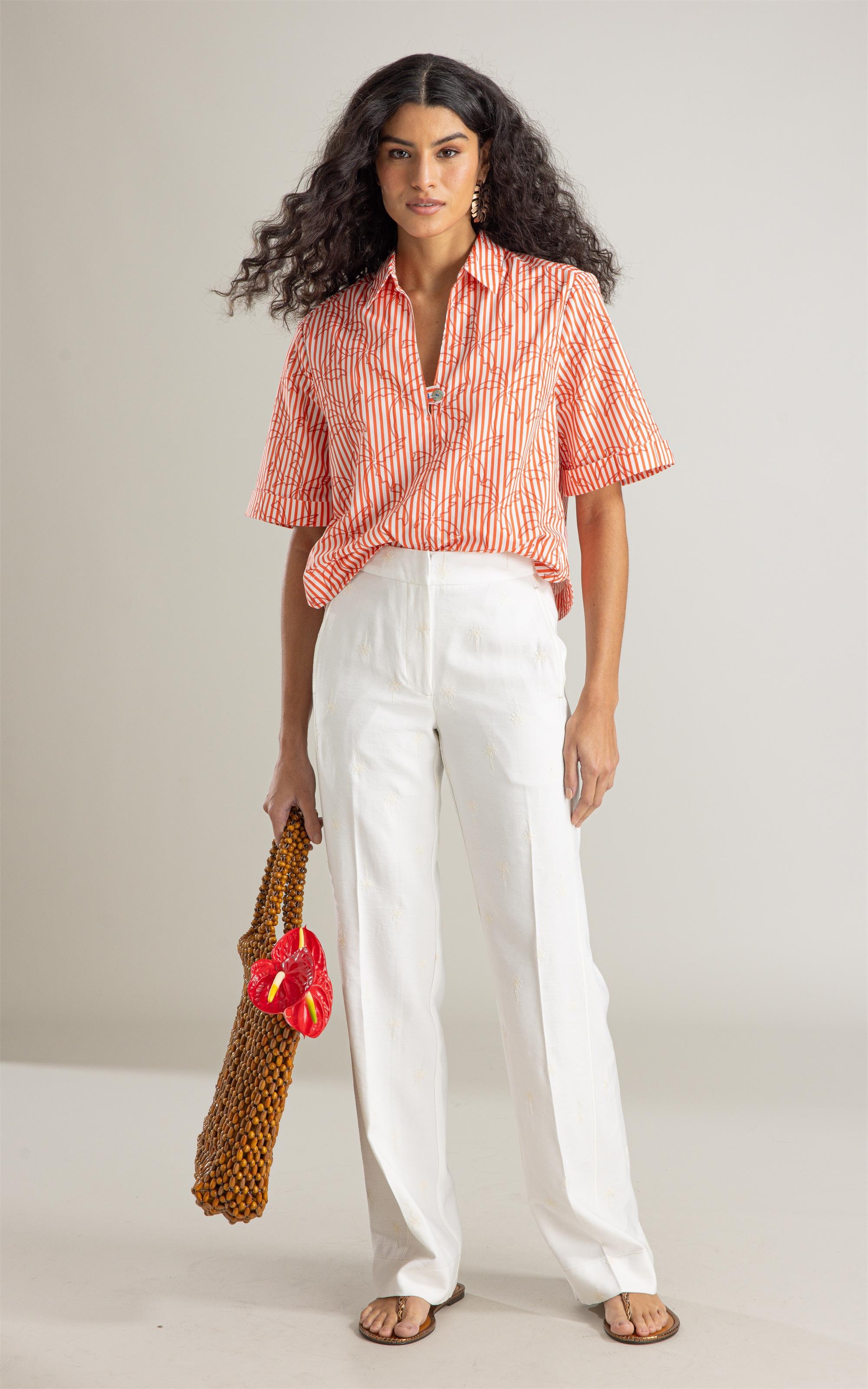 Blusa Sope Listrado Palmers Vermelho