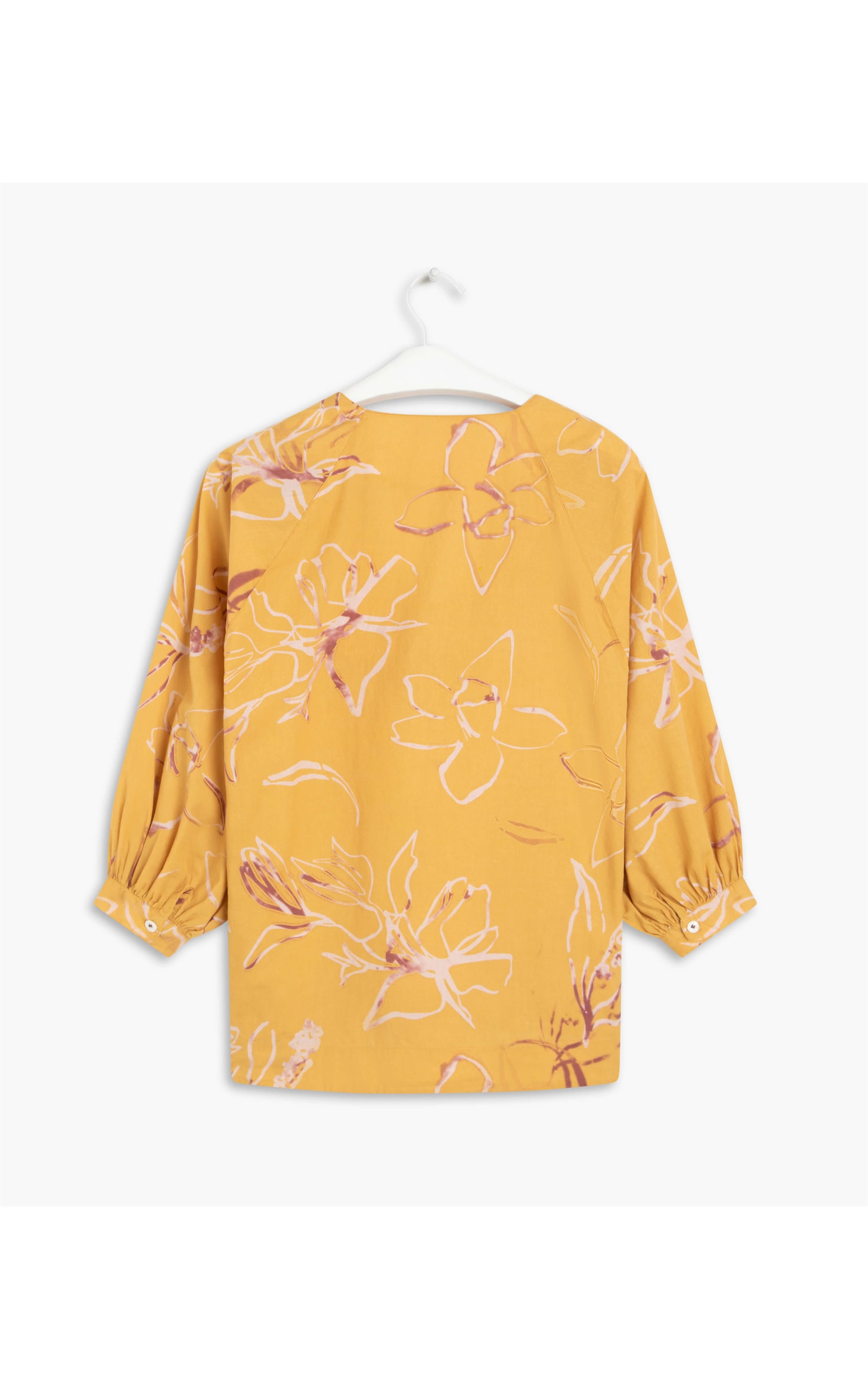 Blusa Susan Batik Flower Voi Mostarda