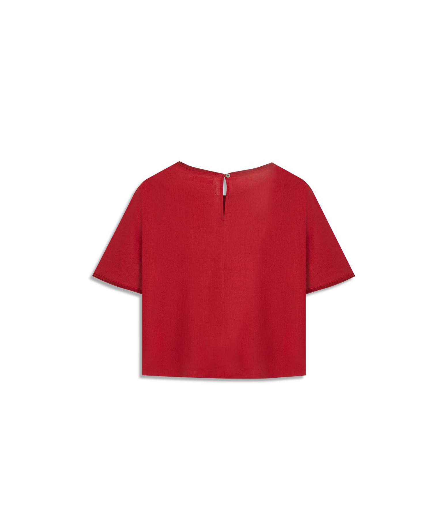 Blusa Valeria Linho Blend Cereja