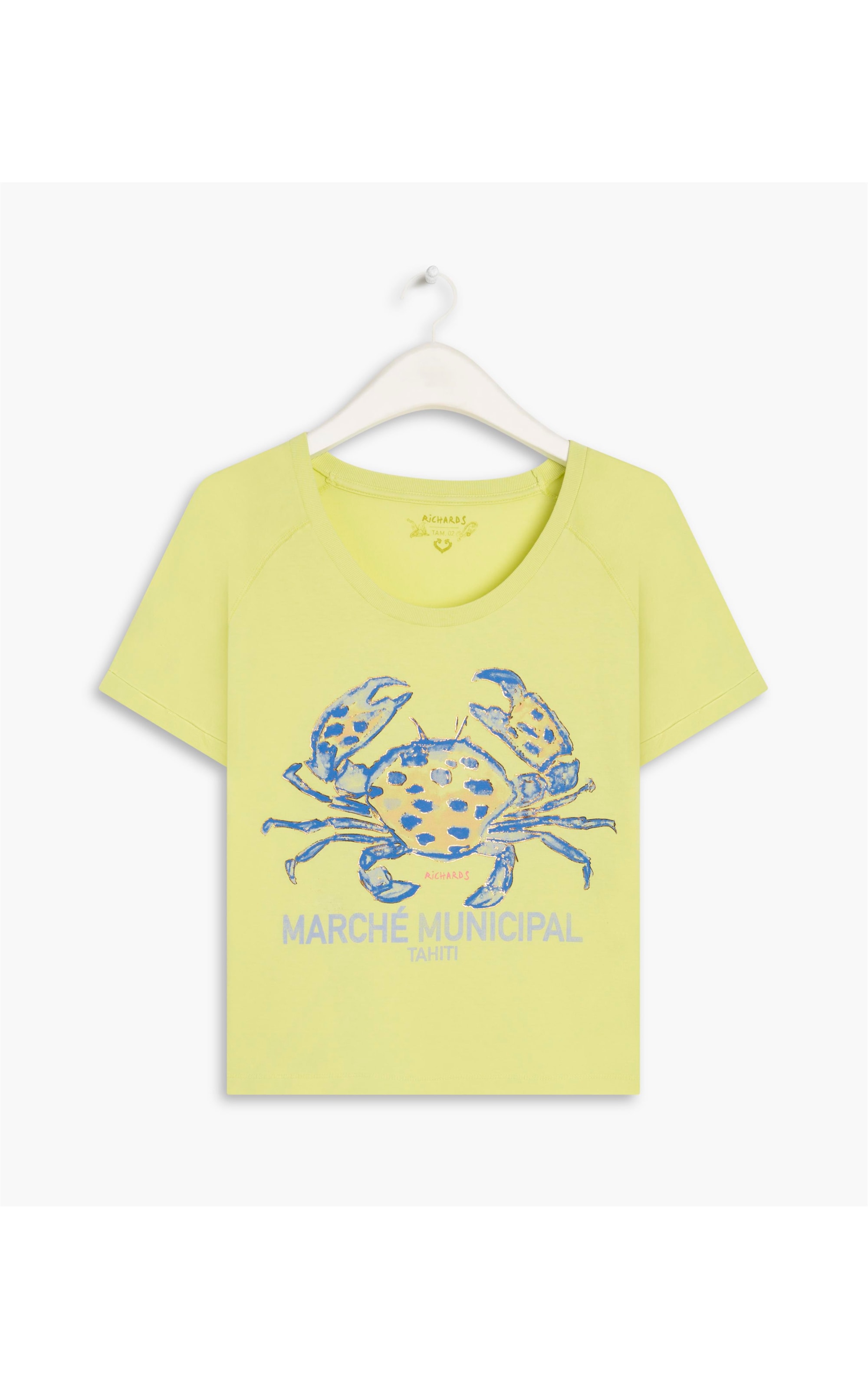 Blusa Vega Estampa Crab Gd Lemon