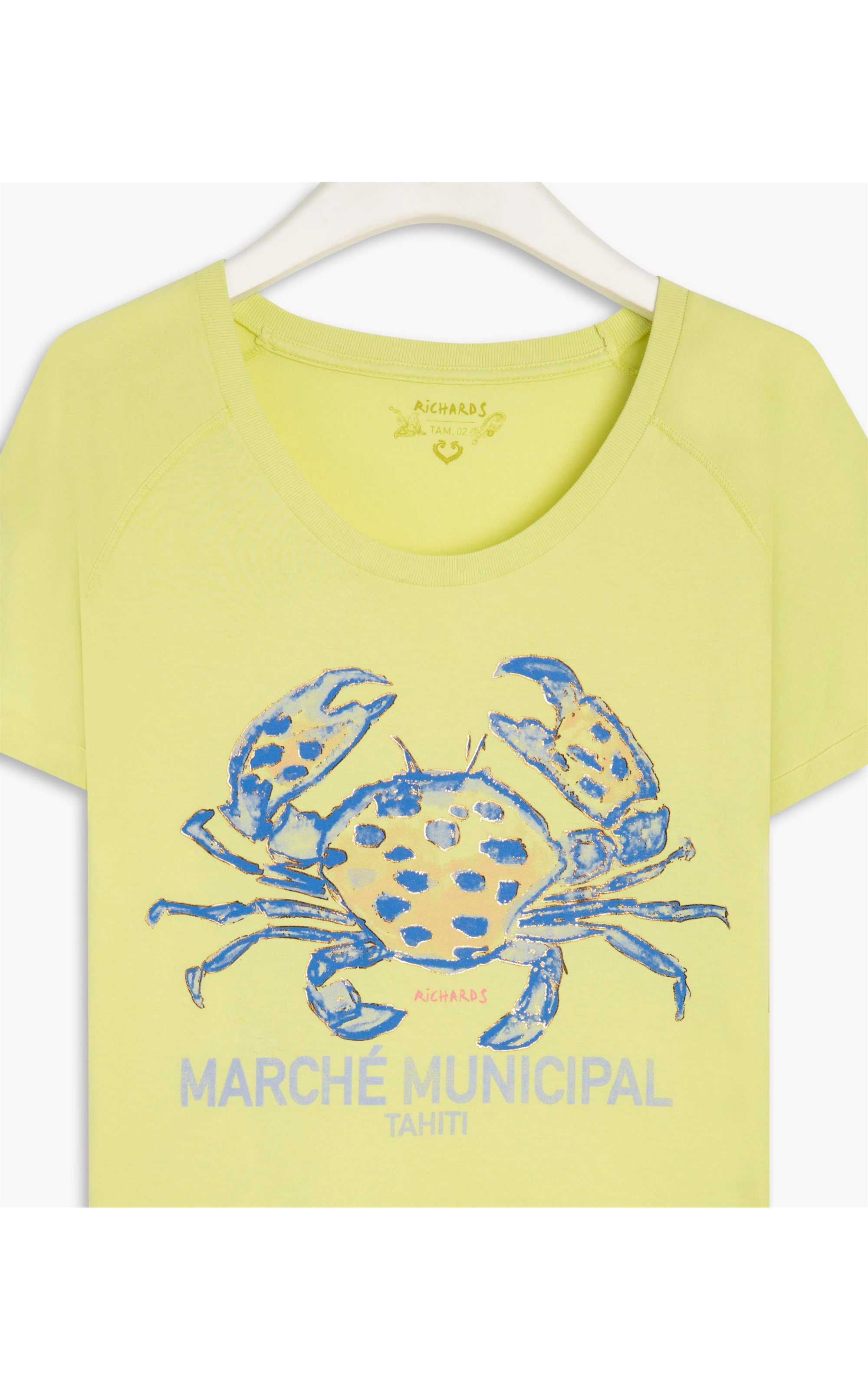 Blusa Vega Estampa Crab Gd Lemon