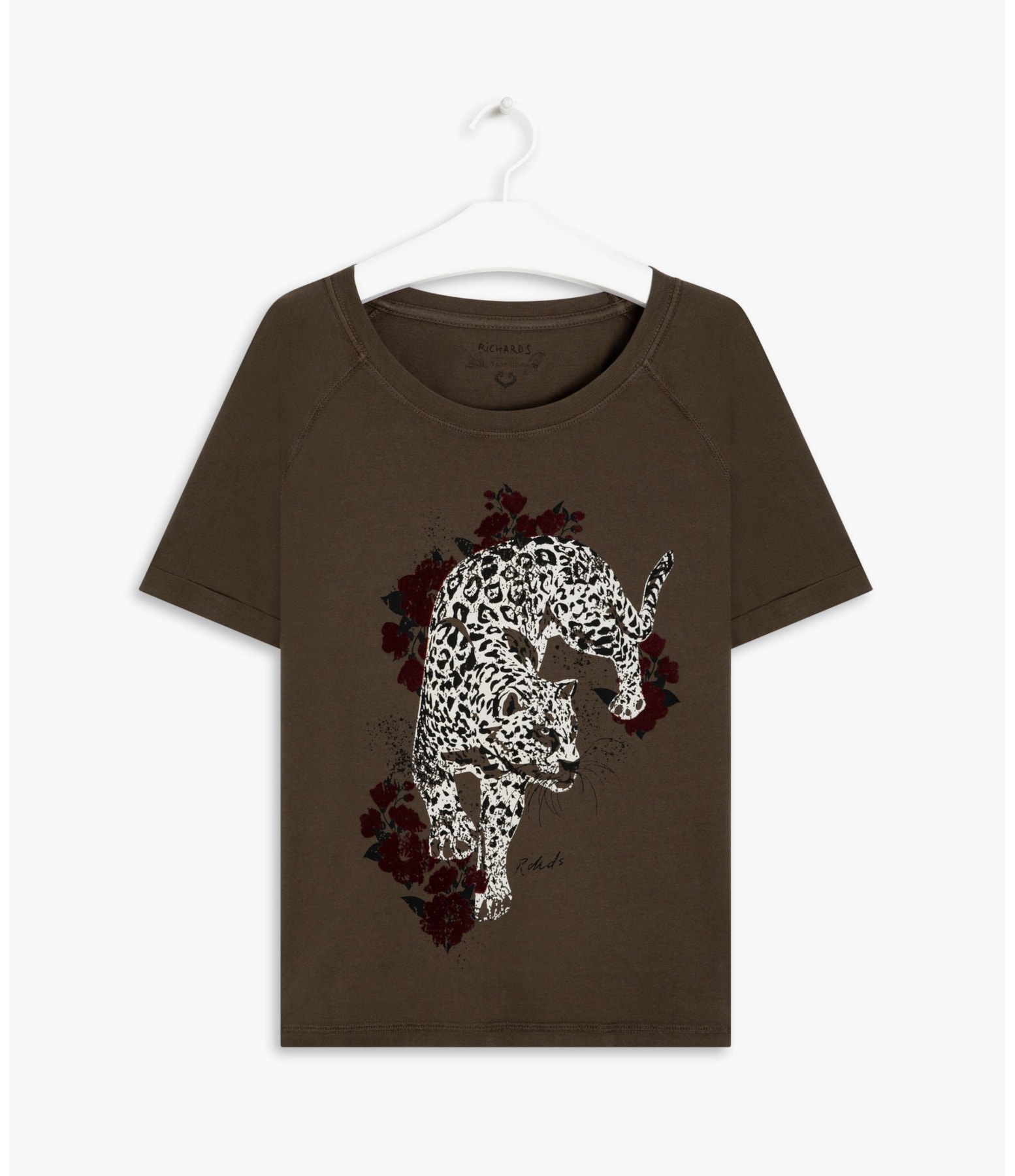 Blusa Vega Onça Flores Gd Tabaco