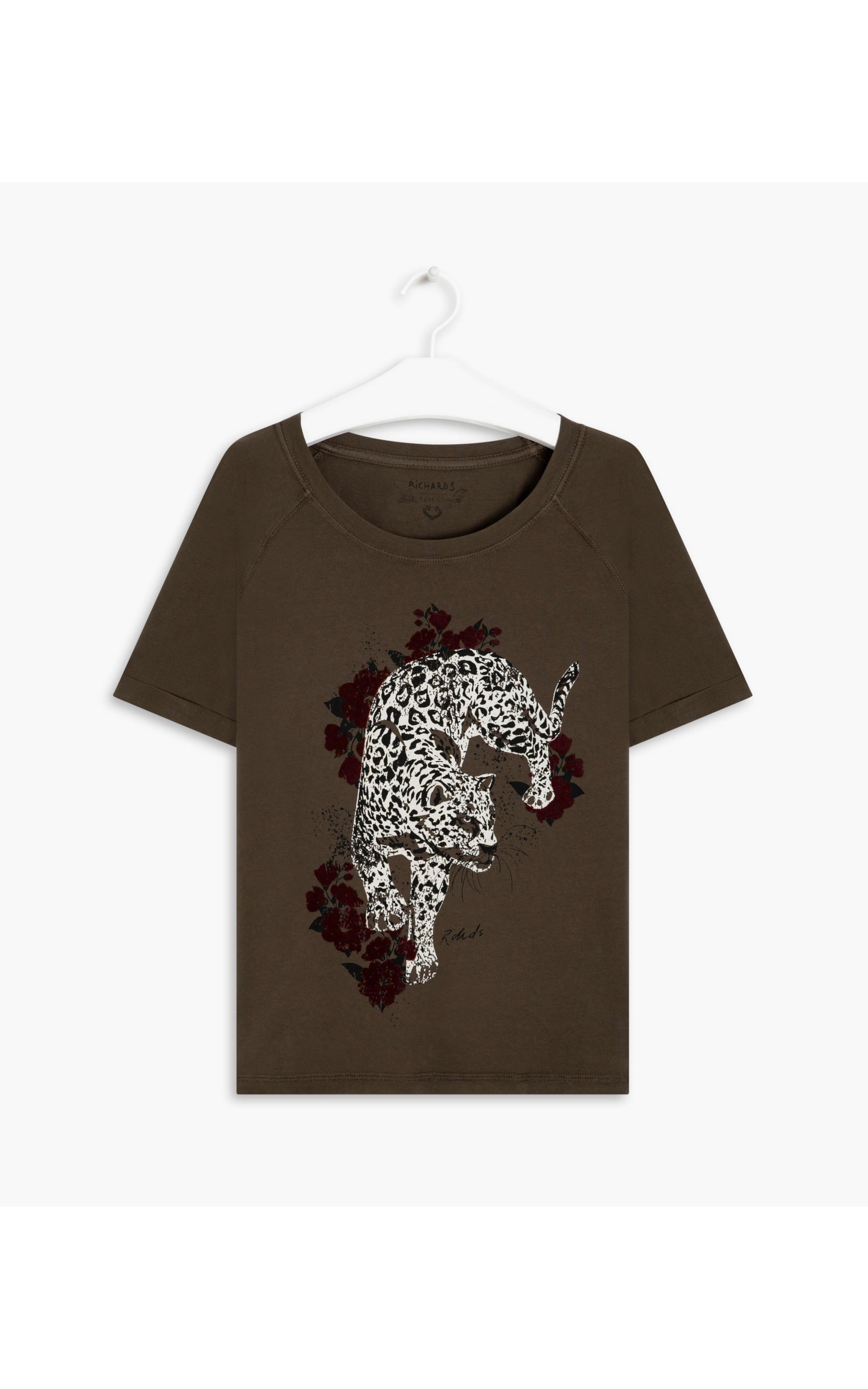 Blusa Vega Onça Flores Gd Tabaco