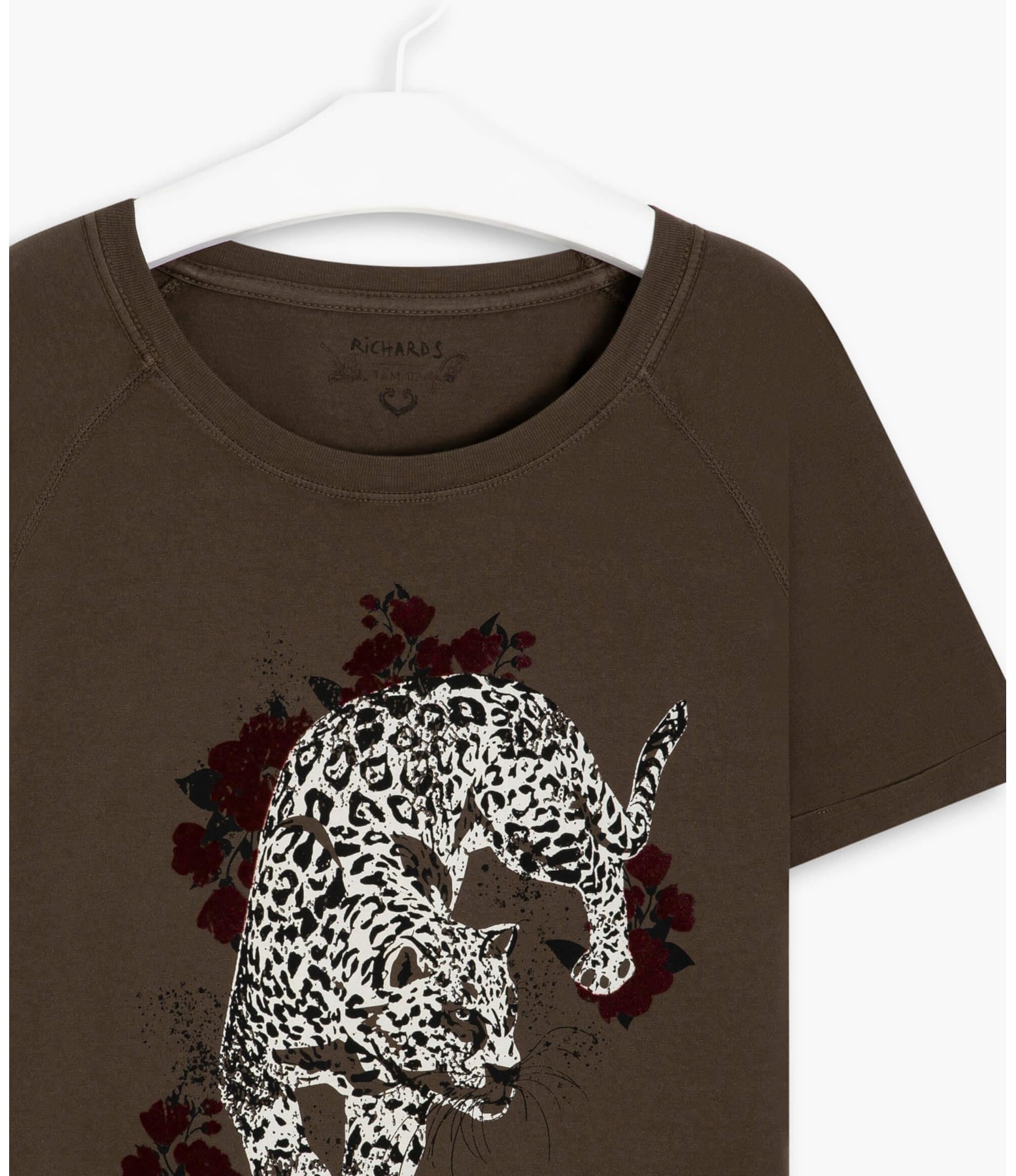 Blusa Vega Onça Flores Gd Tabaco