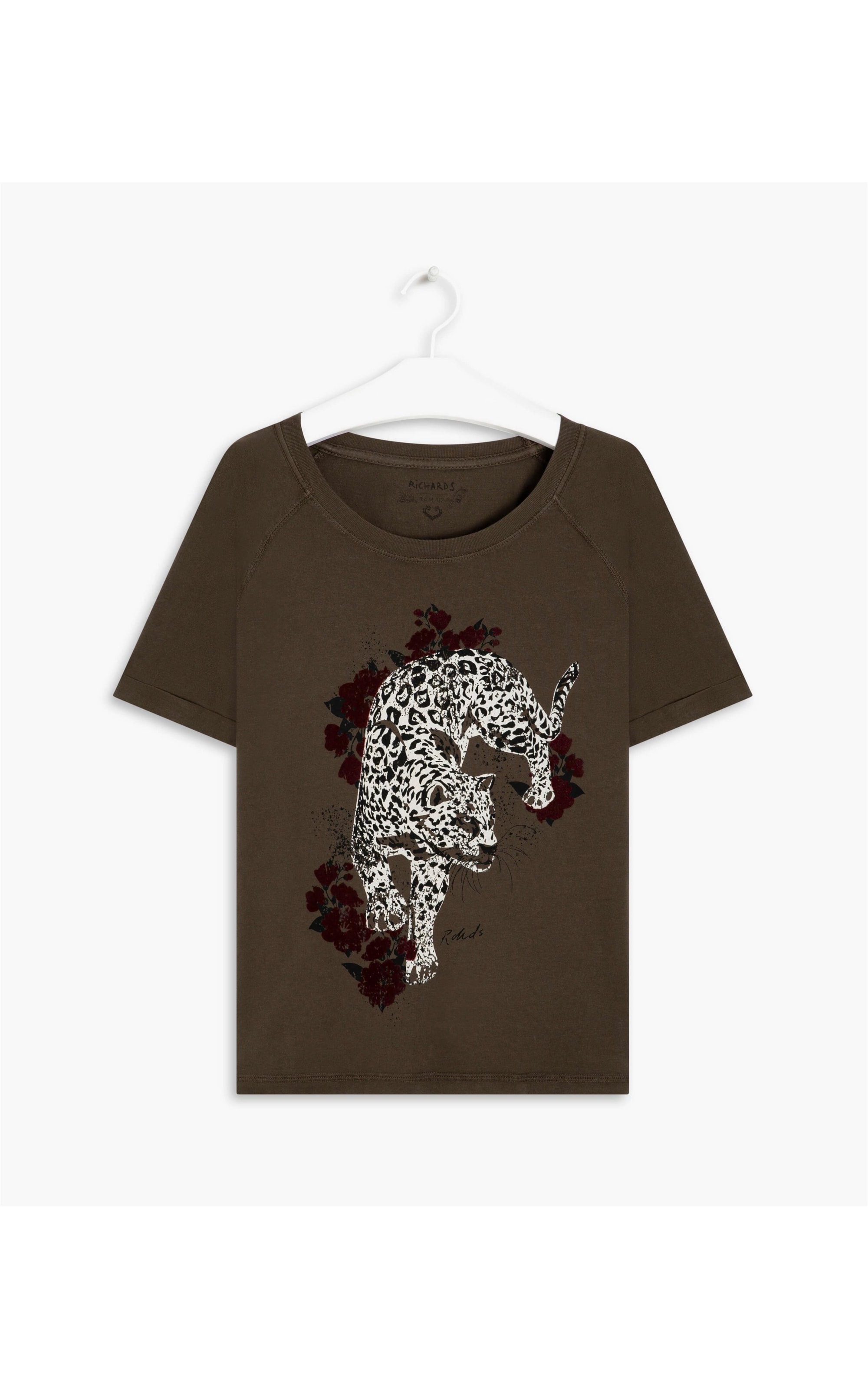 Blusa Vega Onça Flores Gd Tabaco