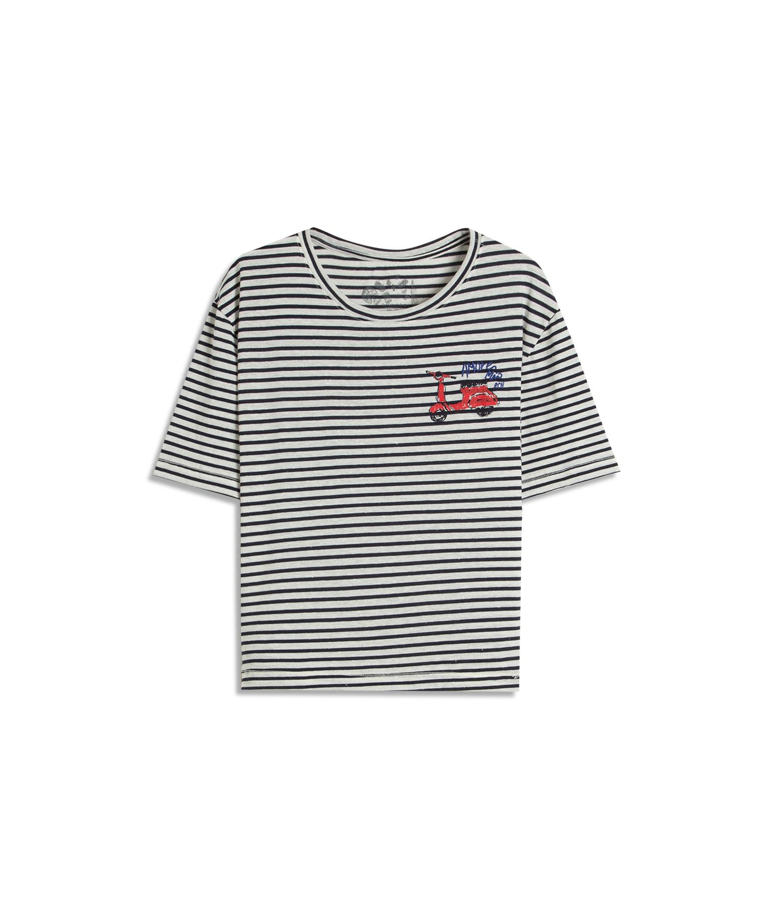 Blusa Vera Capri Listrada Mc Dark Navy