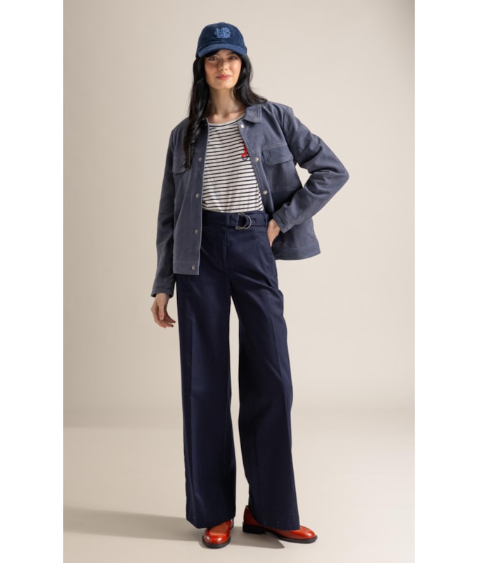 Blusa Vera Capri Listrada Mc Dark Navy