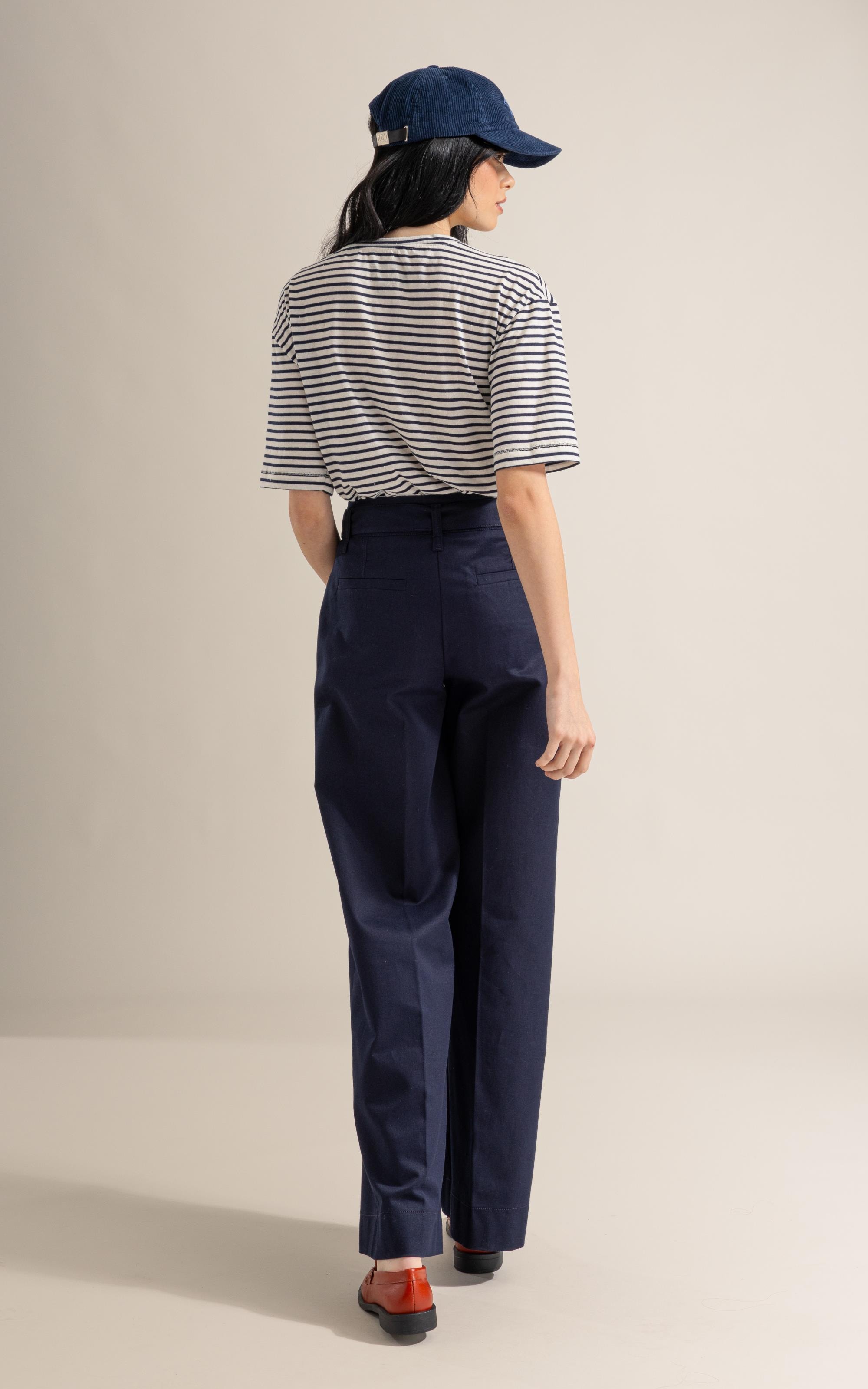 Blusa Vera Capri Listrada Mc Dark Navy