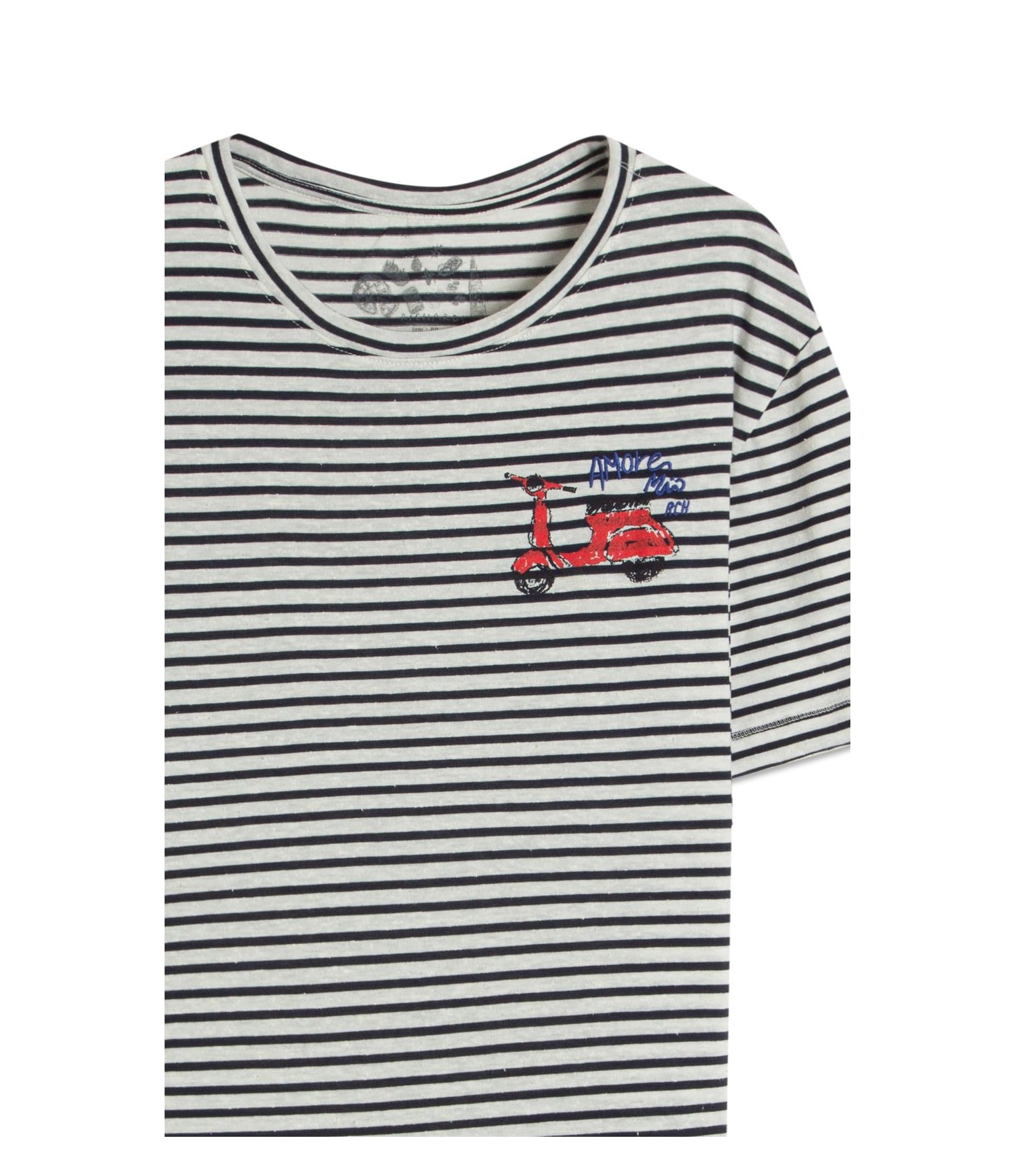 Blusa Vera Capri Listrada Mc Dark Navy