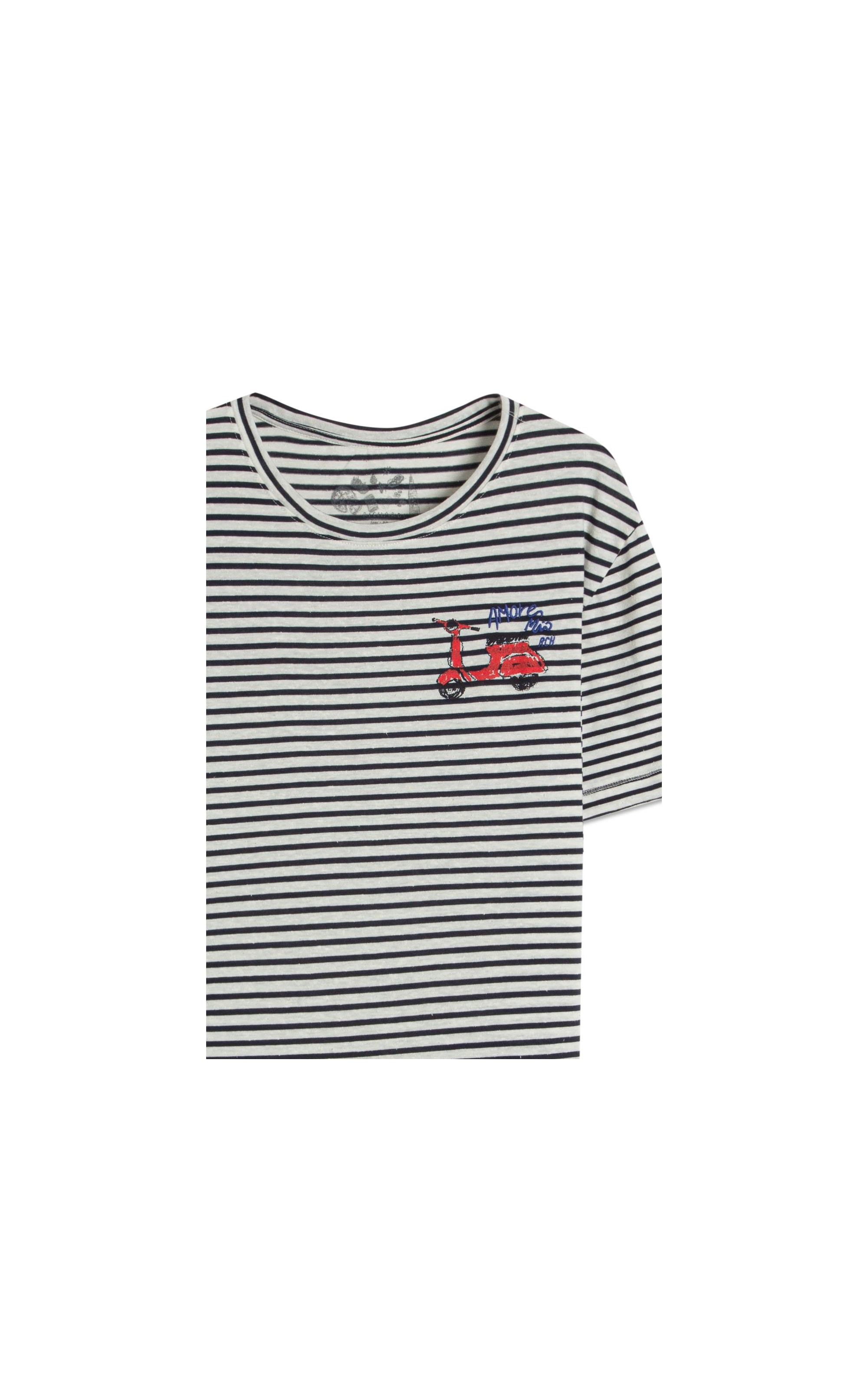Blusa Vera Capri Listrada Mc Dark Navy