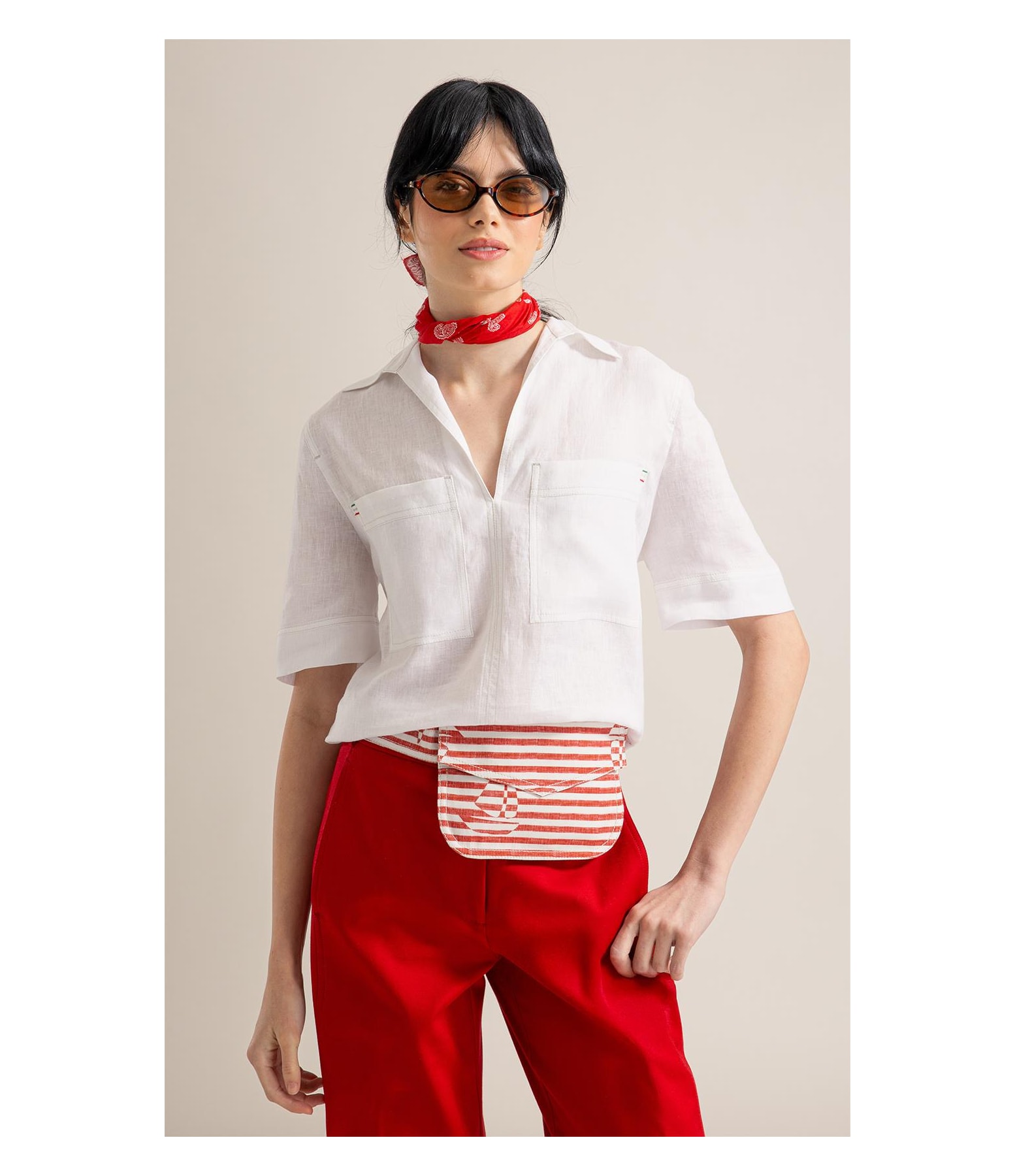 Blusa Verona Puro Linho Branco