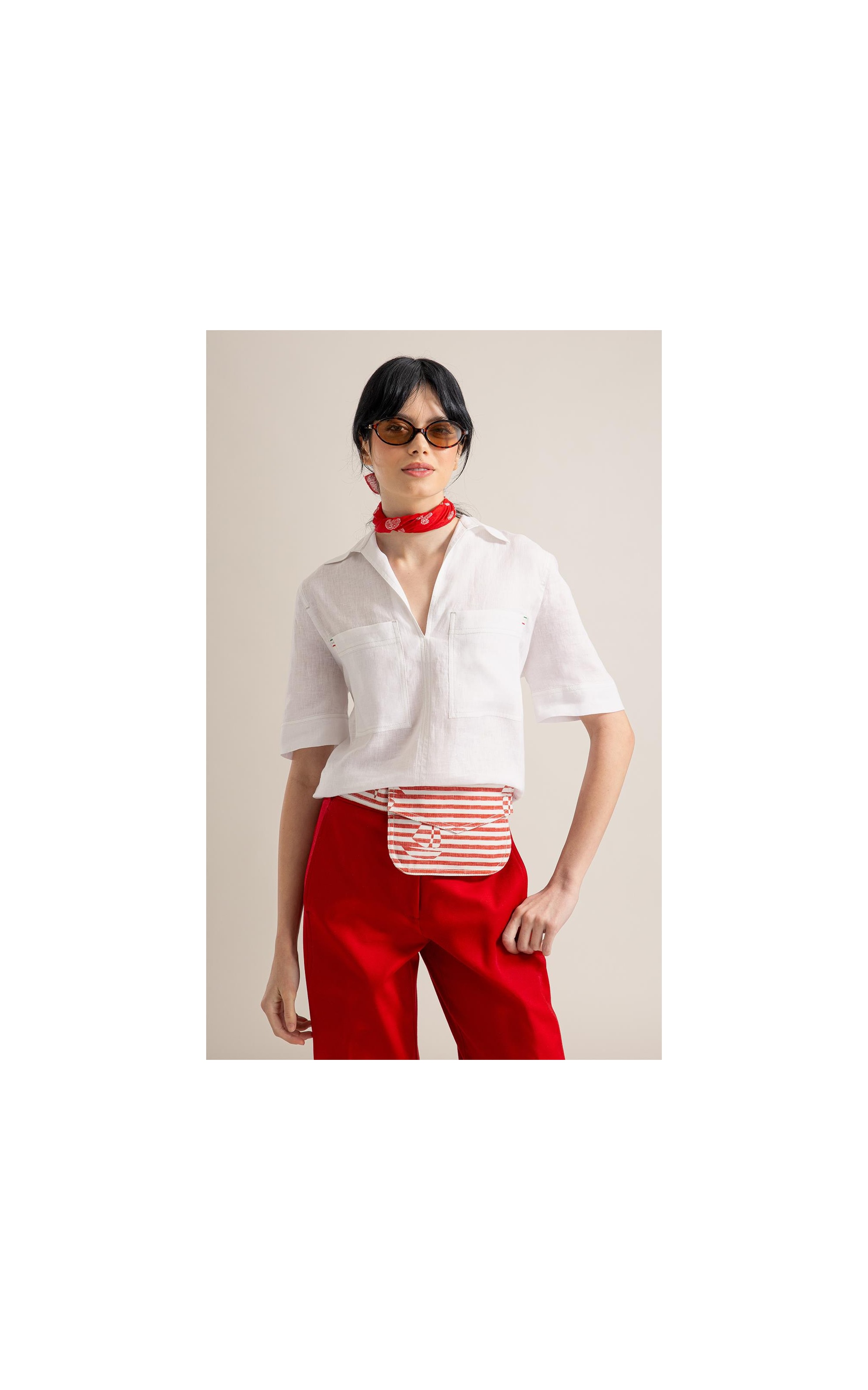 Blusa Verona Puro Linho Branco