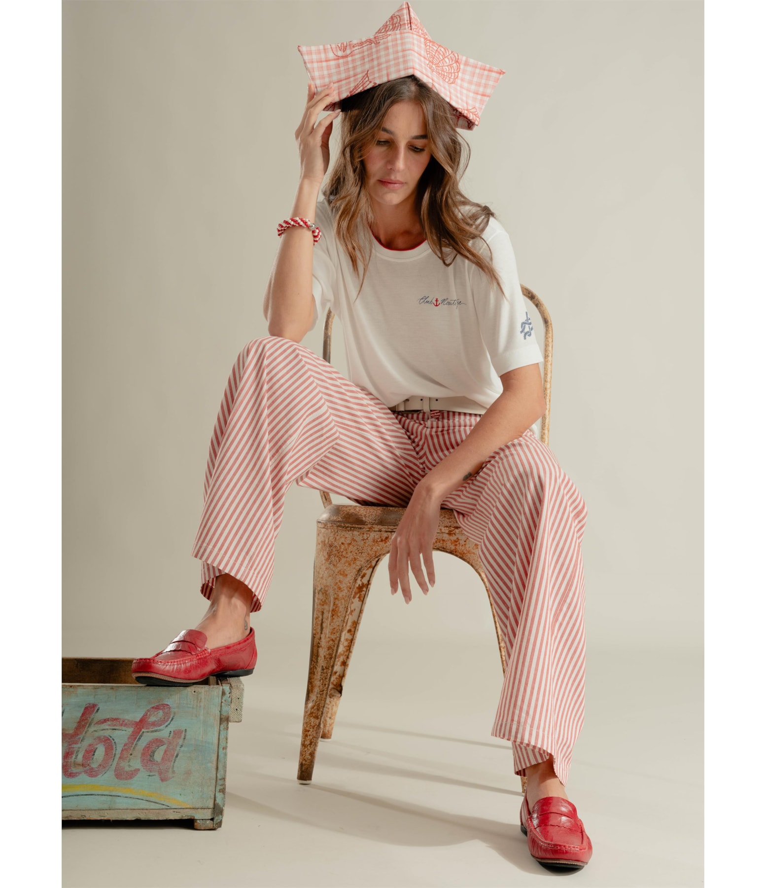 Blusa Vivienne Club Nautique Off White