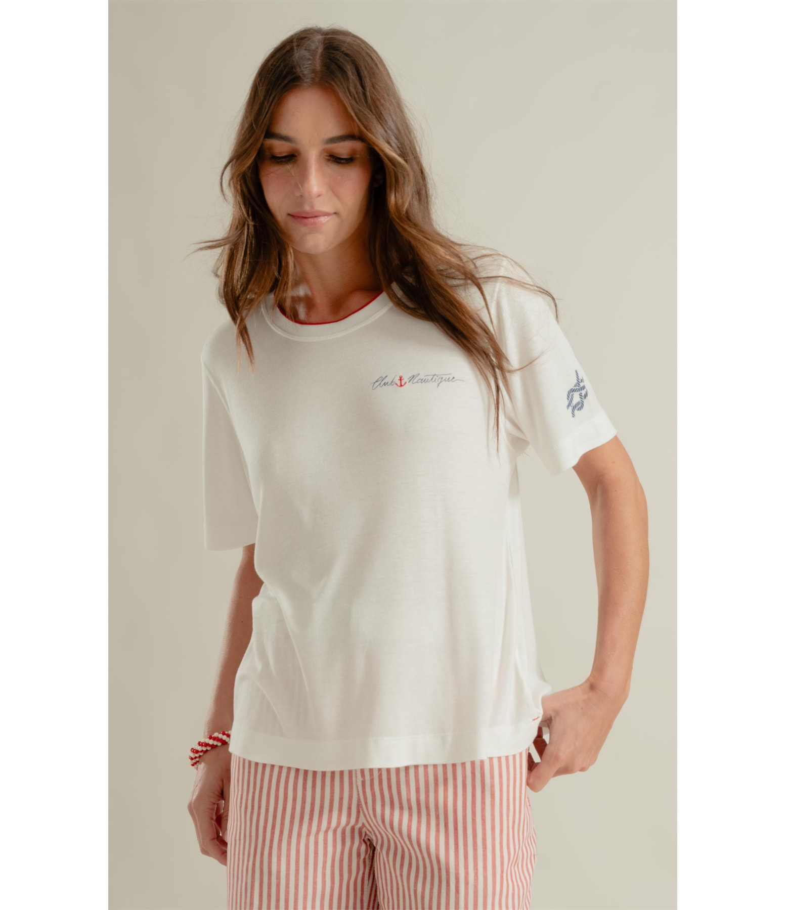 Blusa Vivienne Club Nautique Off White