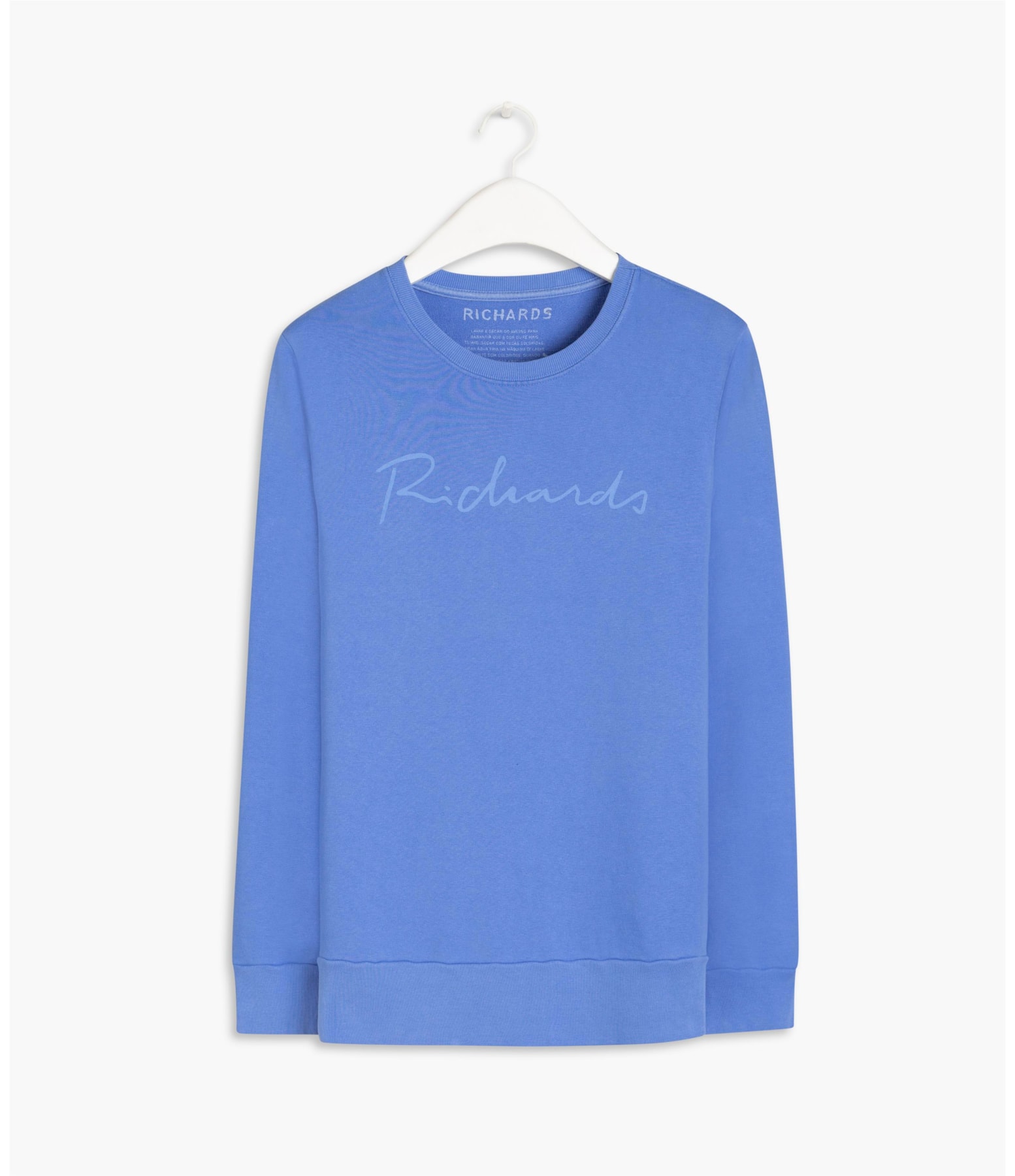 Blusão Ml Richards Manuscrito Azul