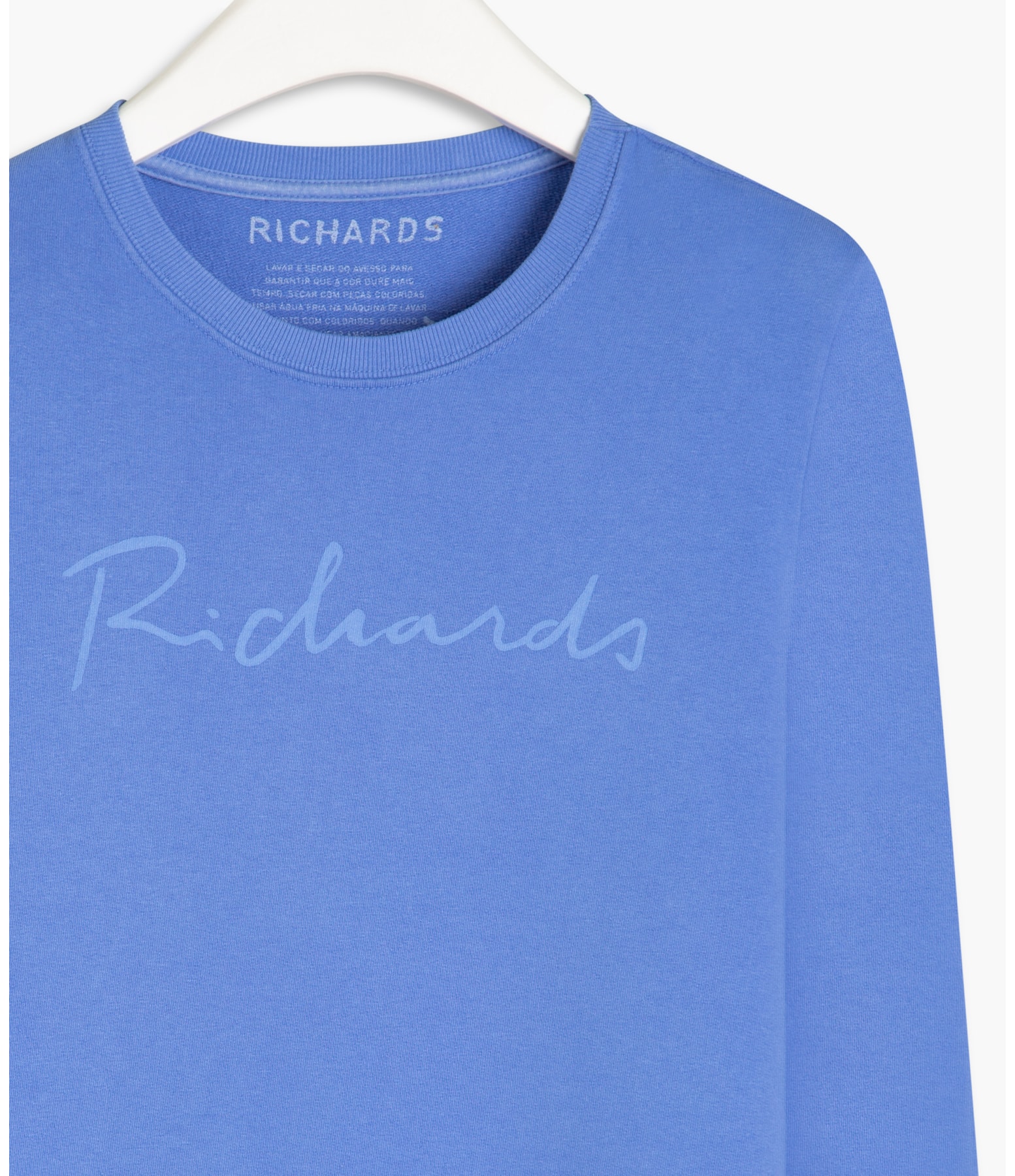 Blusão Ml Richards Manuscrito Azul
