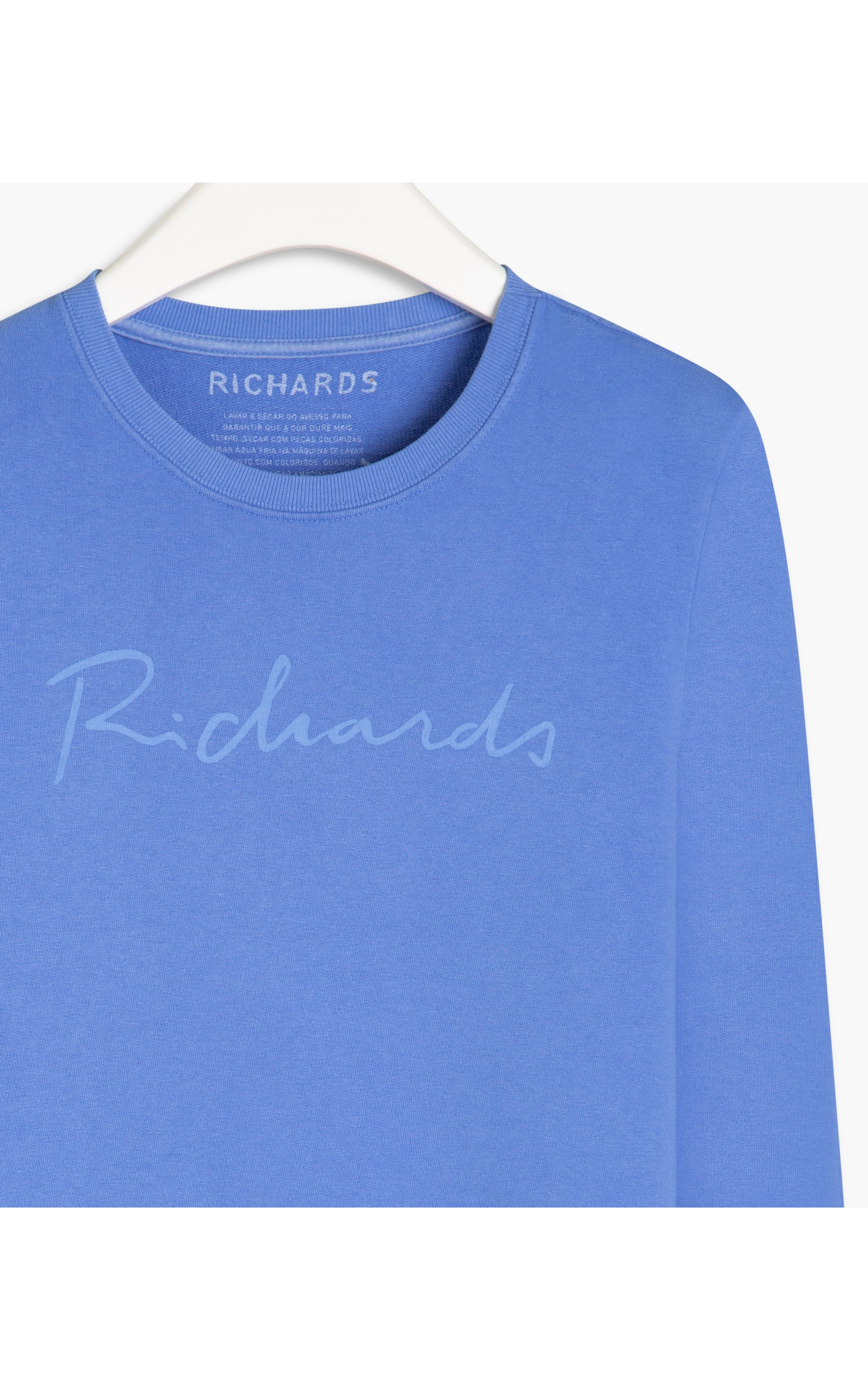 Blusão Ml Richards Manuscrito Azul