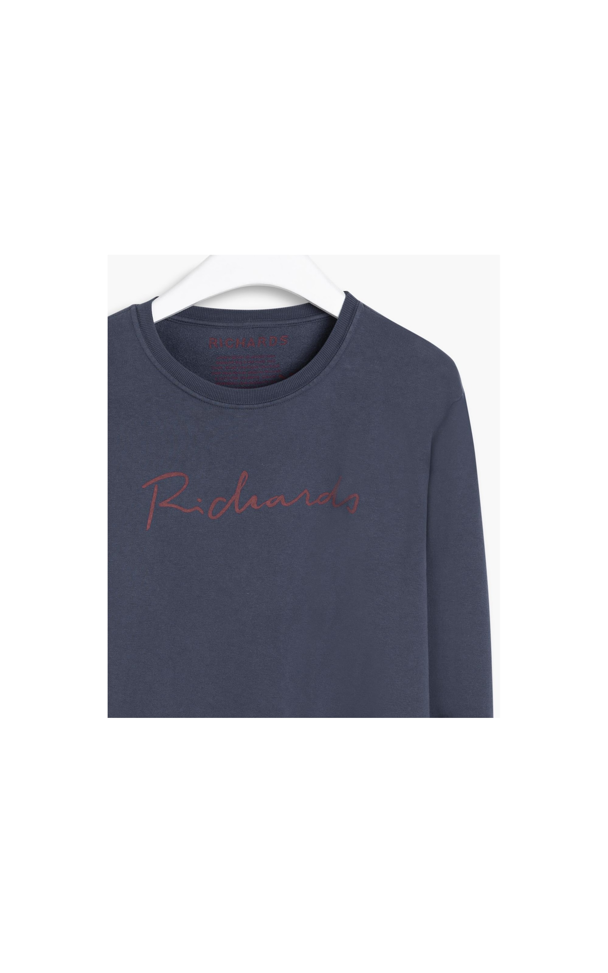 Blusão Ml Richards Manuscrito Azul Pervante